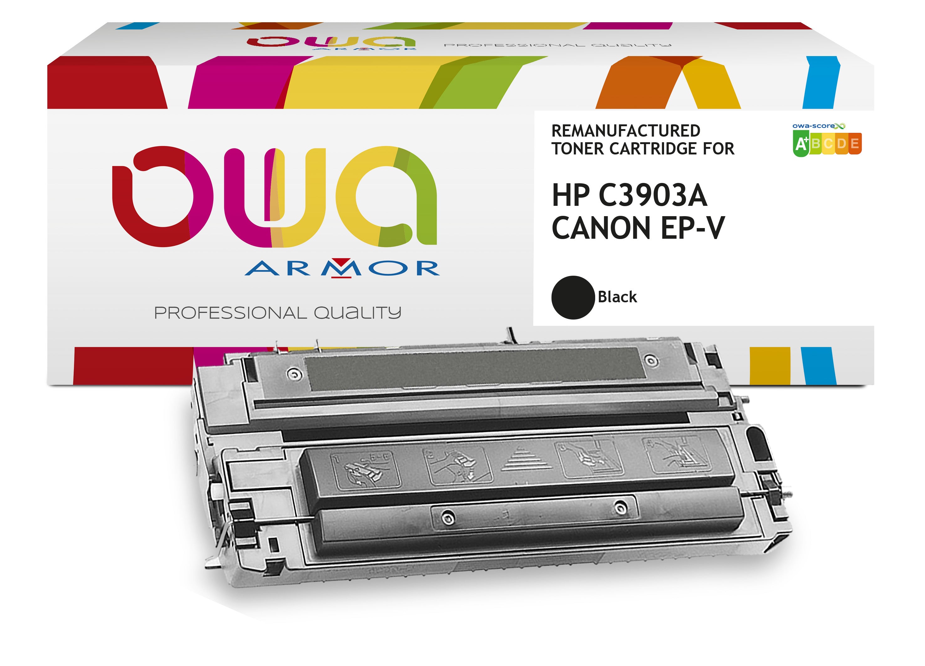 Hp Hp C3903a, Canon Ep-V - Remanufactured Toner Owa - Black