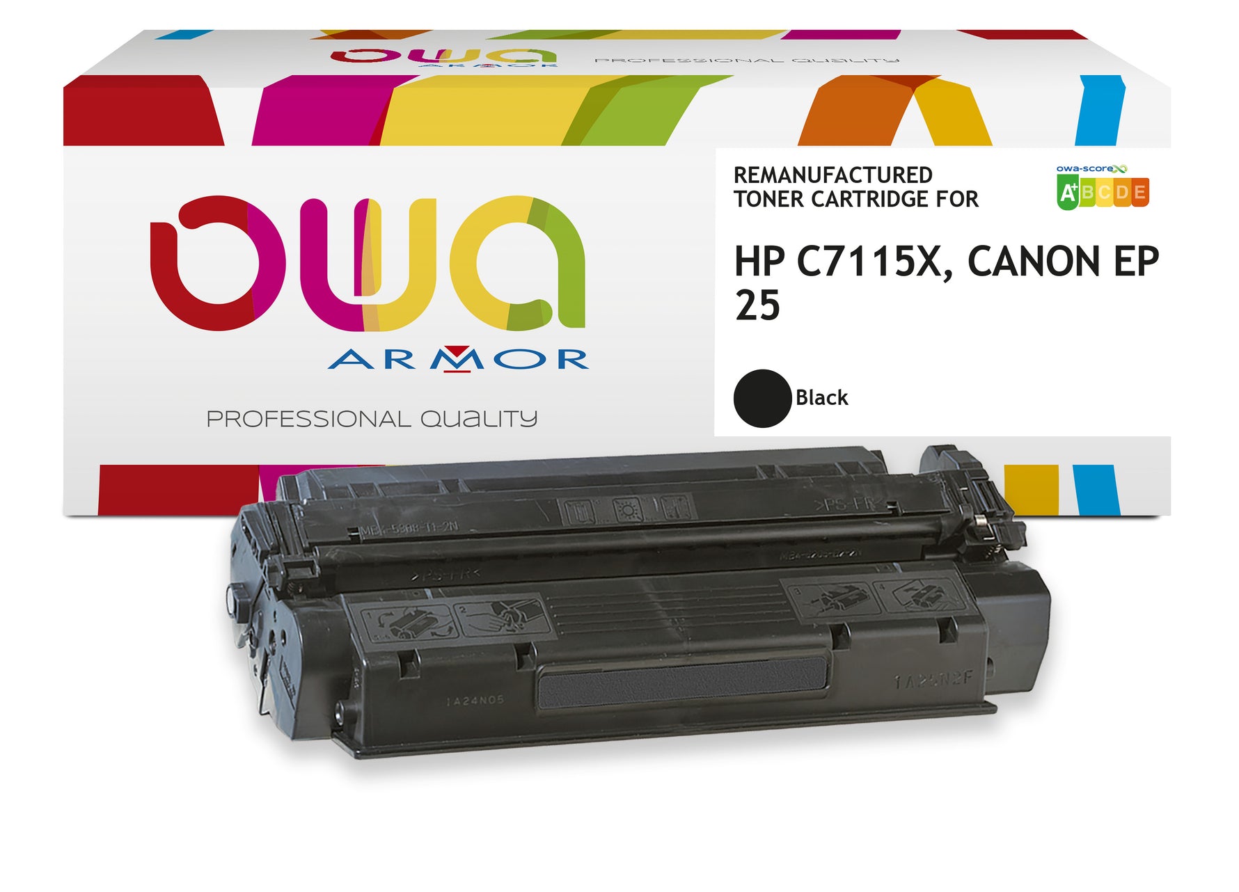 Hp Hp C7115x, Canon Ep-25 - Remanufactured Toner Owa - High Capacity - Black