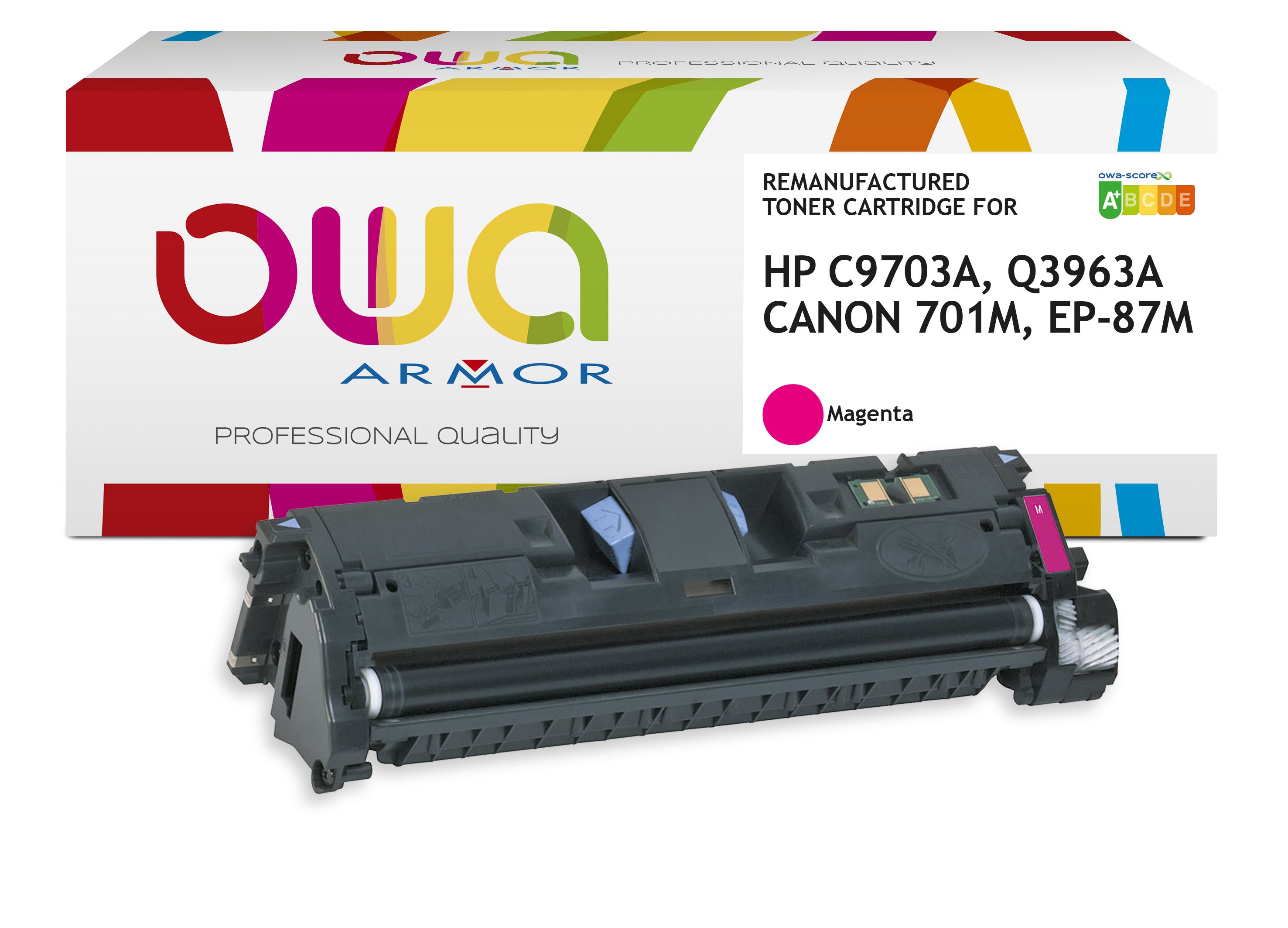 Hp Hp C9703a, Q3963a, Canon 701M, Ep-87M - Remanufactured Toner Owa - Magenta