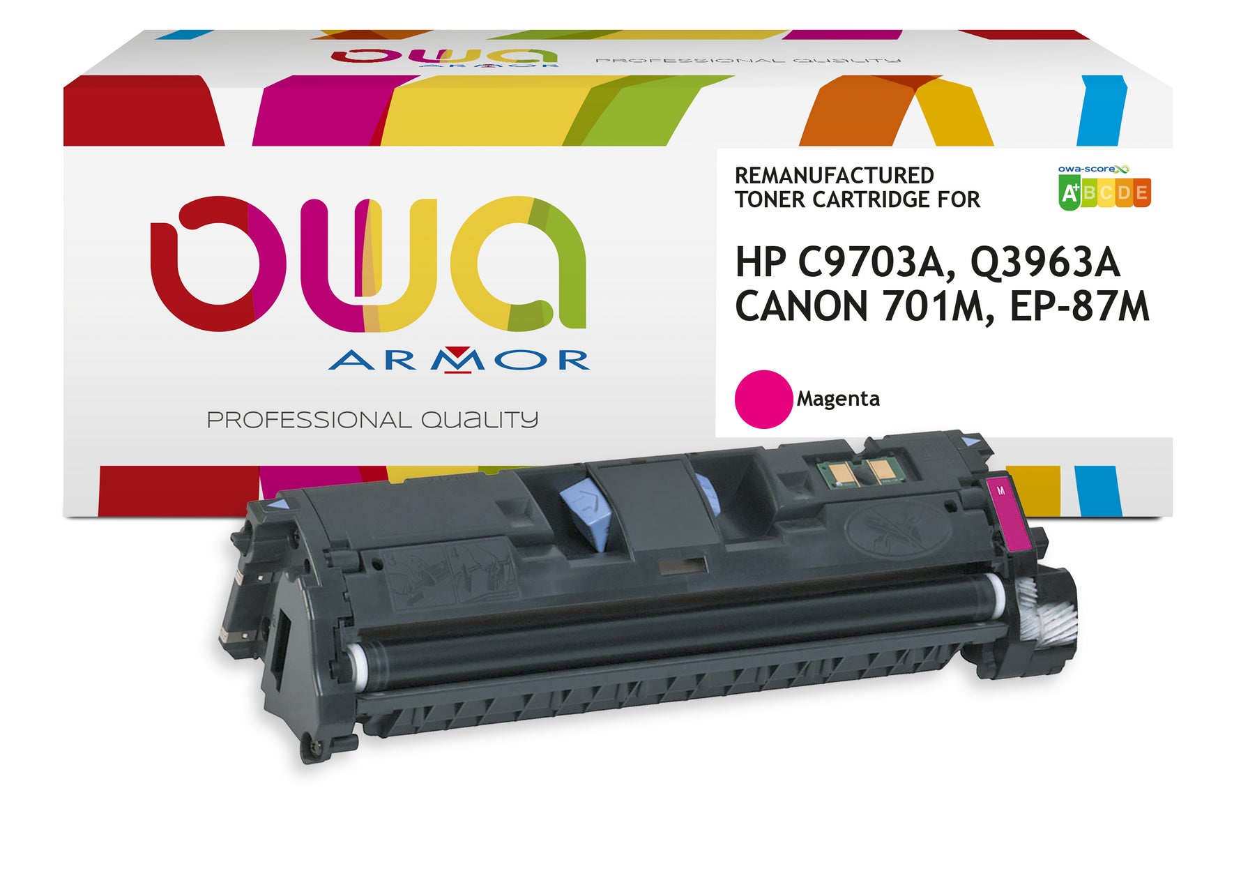 Hp Hp C9703a, Q3963a, Canon 701M, Ep-87M - Remanufactured Toner Owa - Magenta