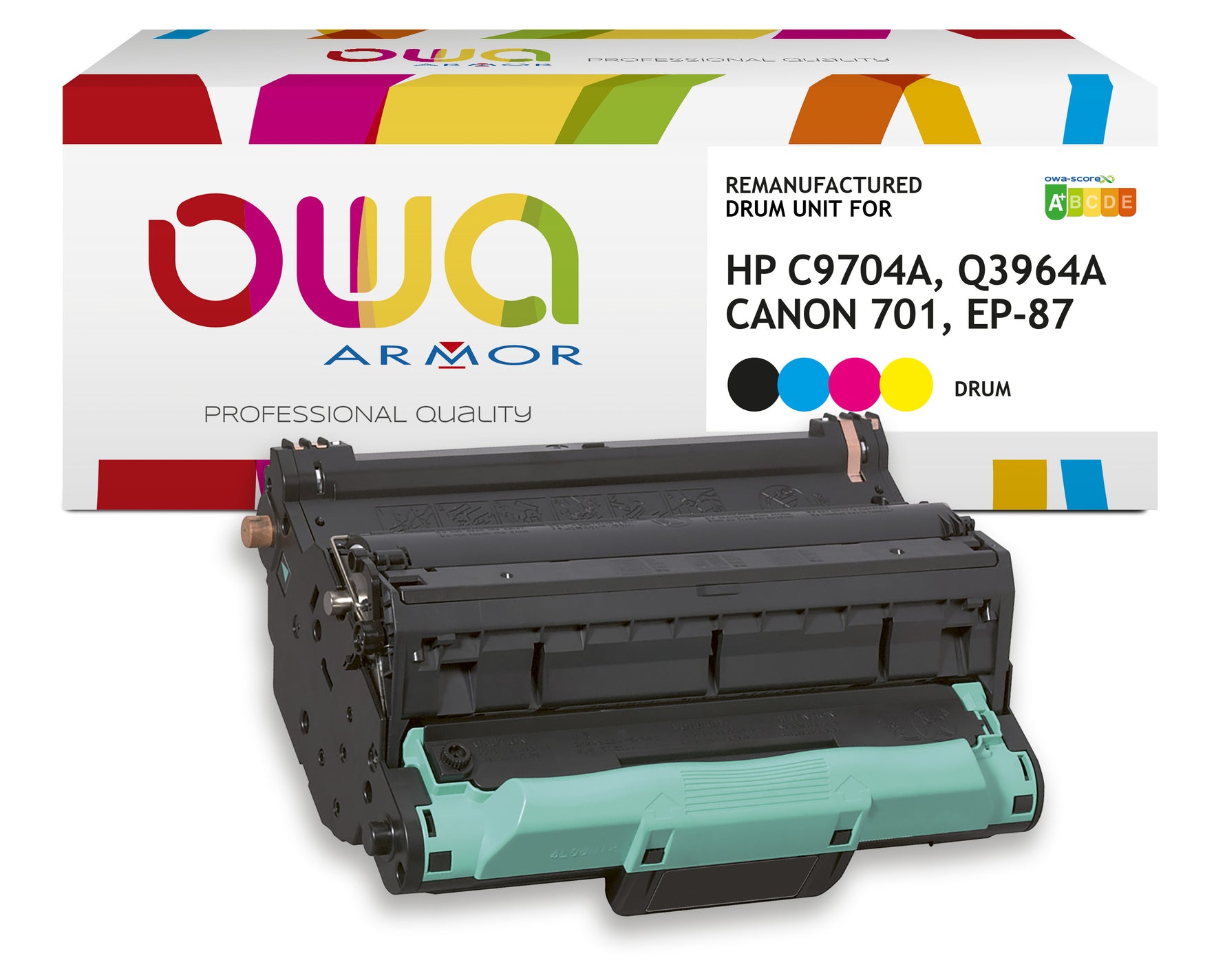 Hp Hp C9704a, Q3964a, Canon 701, Ep-87 - Remanufactured Drum Owa - 4 Colours