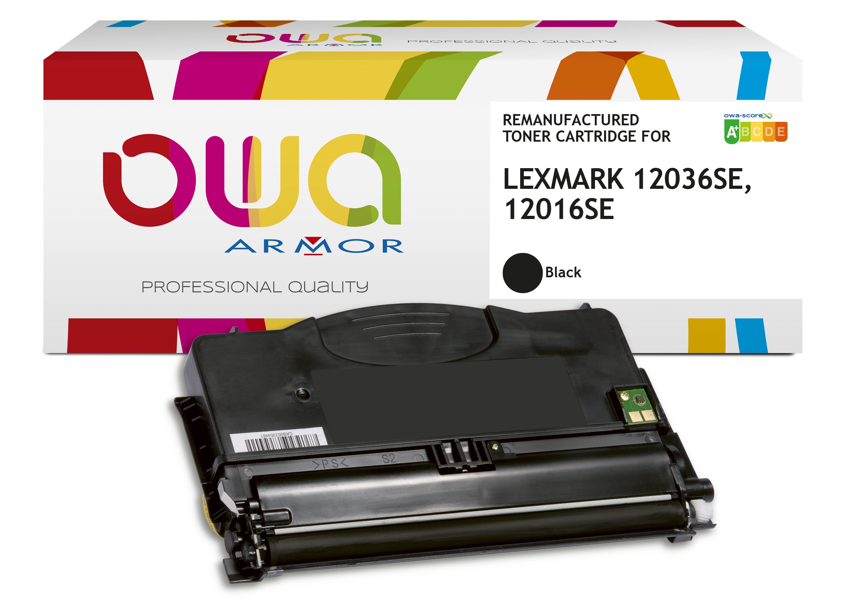 Lexmark Lexmark 12036Se, 12016Se - Remanufactured Toner Owa - Black