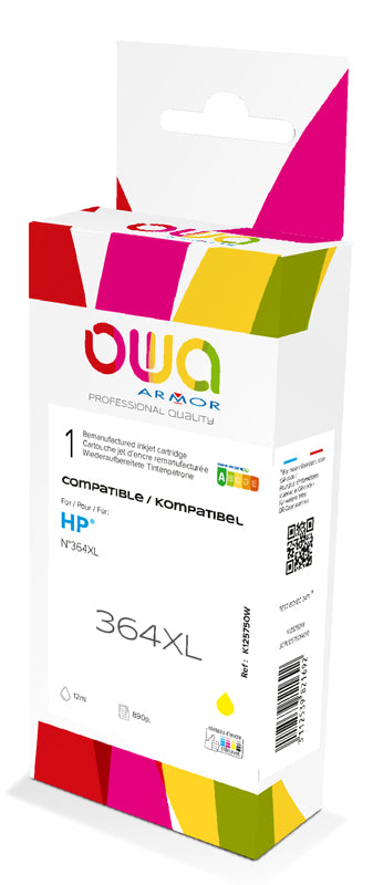 Hp Hp 364Xl - Remanufactured Ink Cartridge Owa - High Capacity - Yellow