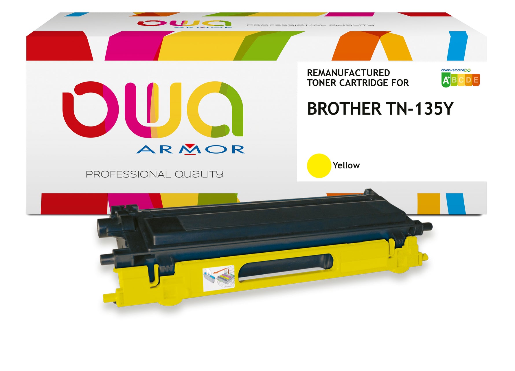 Brother Brother Tn-135Y - Remanufactured Toner Owa - High Capacity - Yellow