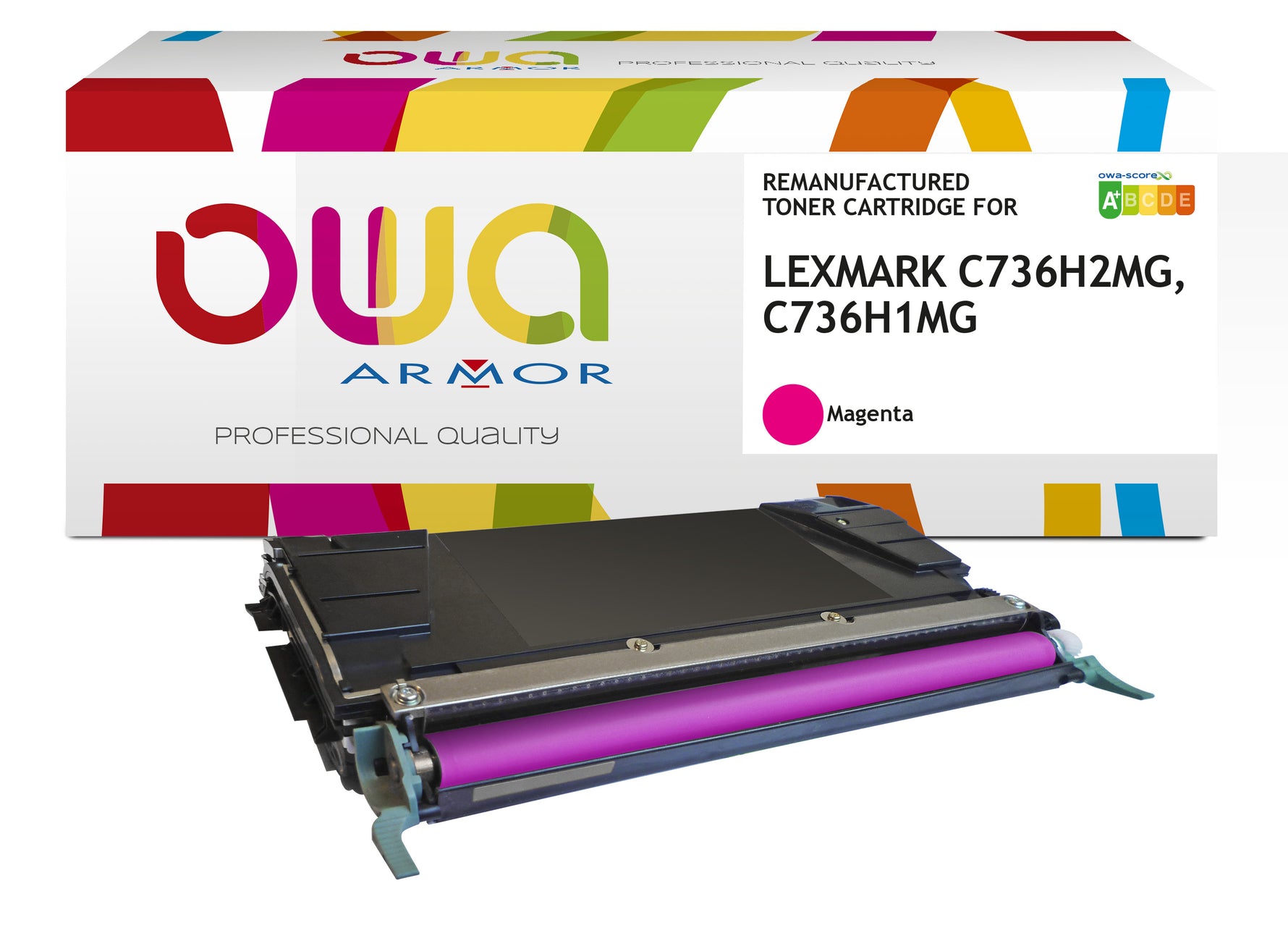 Lexmark Lexmark C736h1mg, Lexmark C736h2mg - Remanufactured Toner Owa - High Capacity - Magenta
