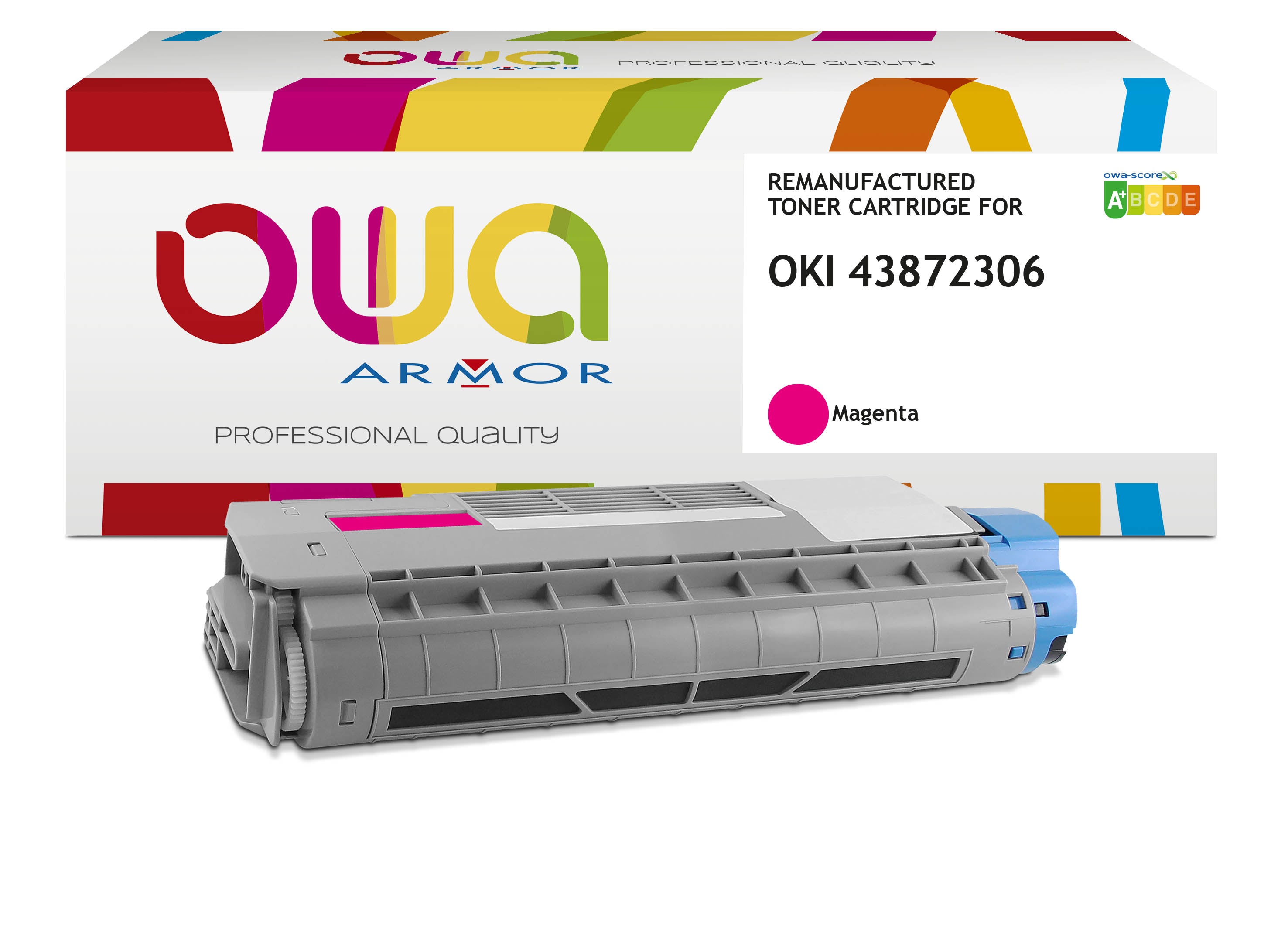 Oki Oki 43872306 - Remanufactured Toner Owa - Magenta