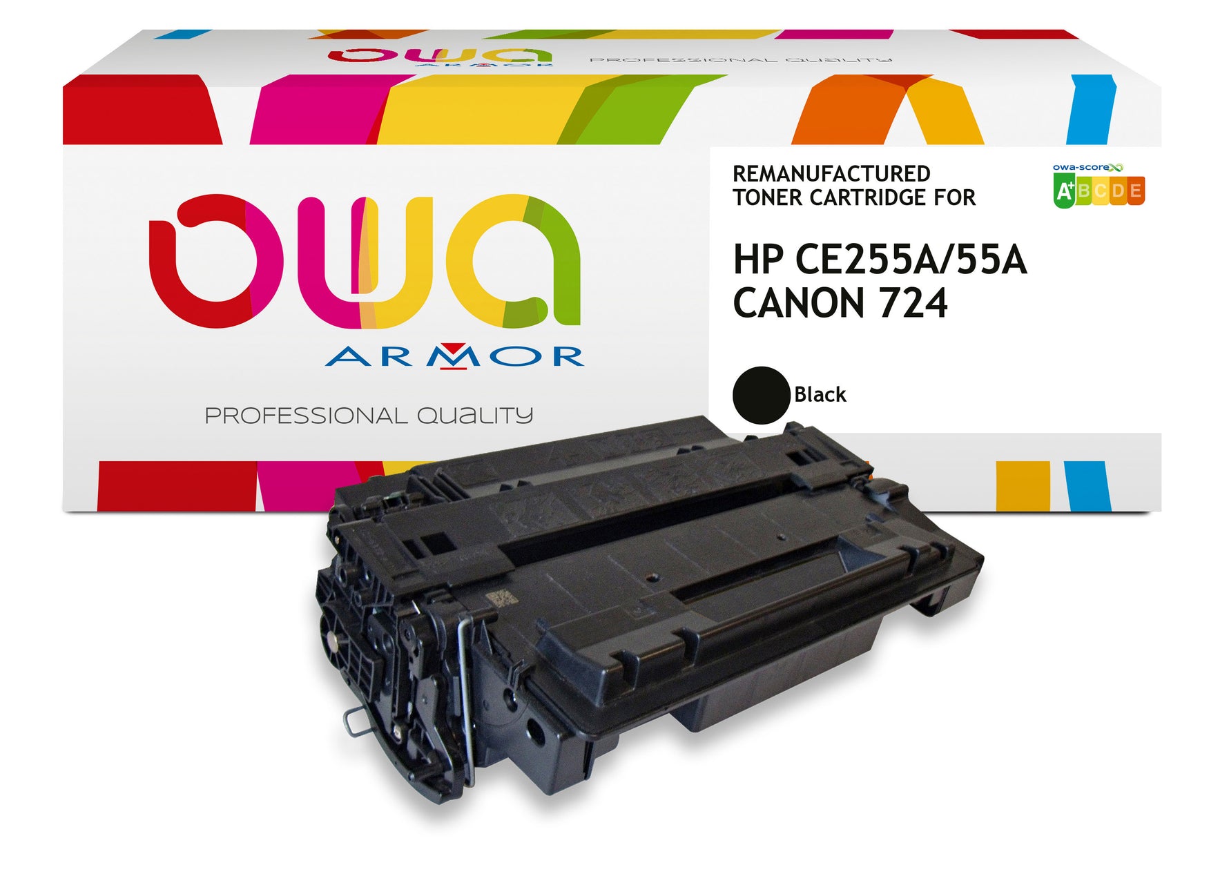 Hp Hp Ce255a, Canon 724 - Remanufactured Toner Owa - Black