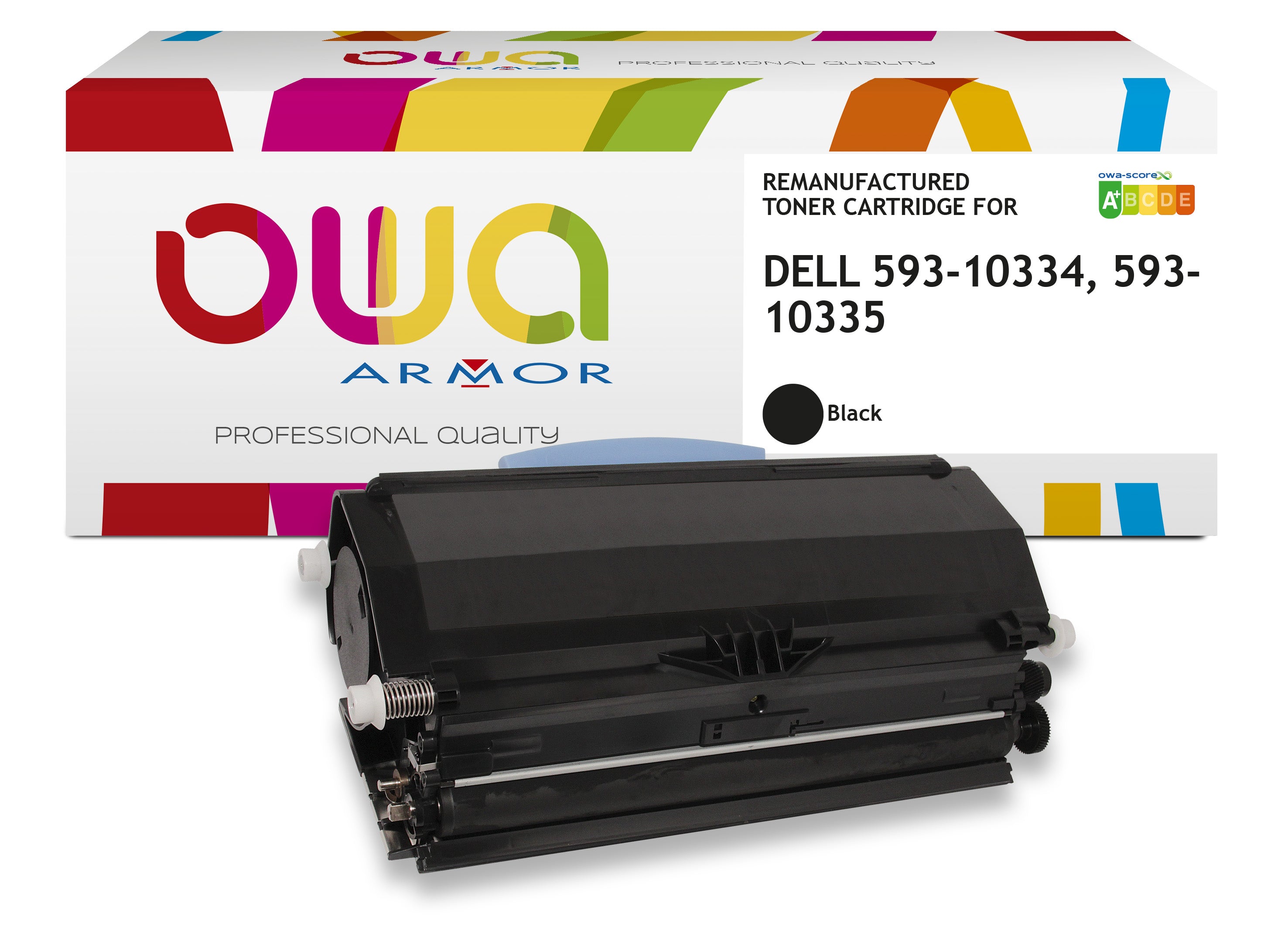 Dell Dell 593-10334, 593-10335 - Remanufactured Toner Owa - High Capacity - Black