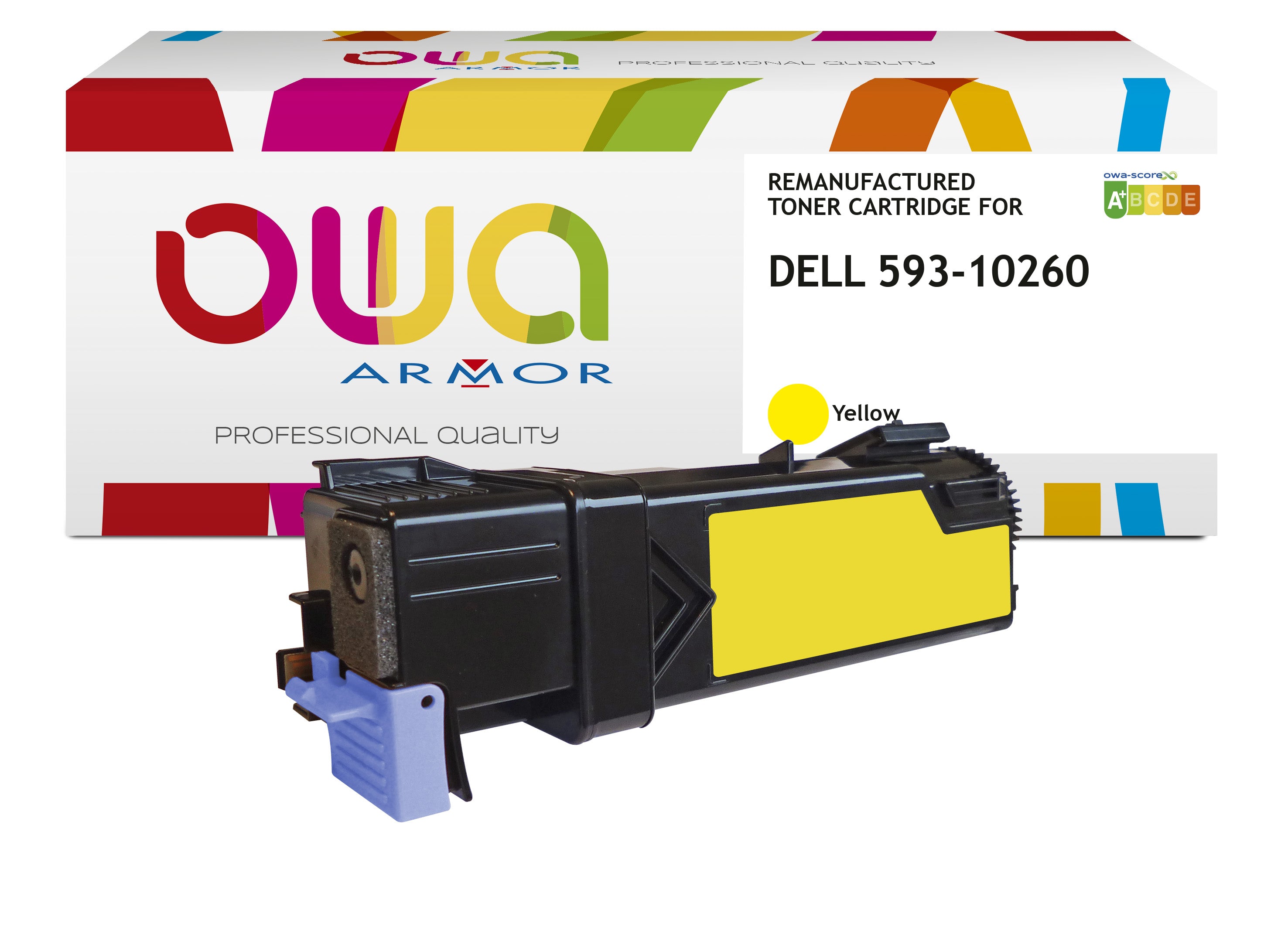 Dell Dell 593-10260 - Remanufactured Toner Owa - High Capacity - Yellow