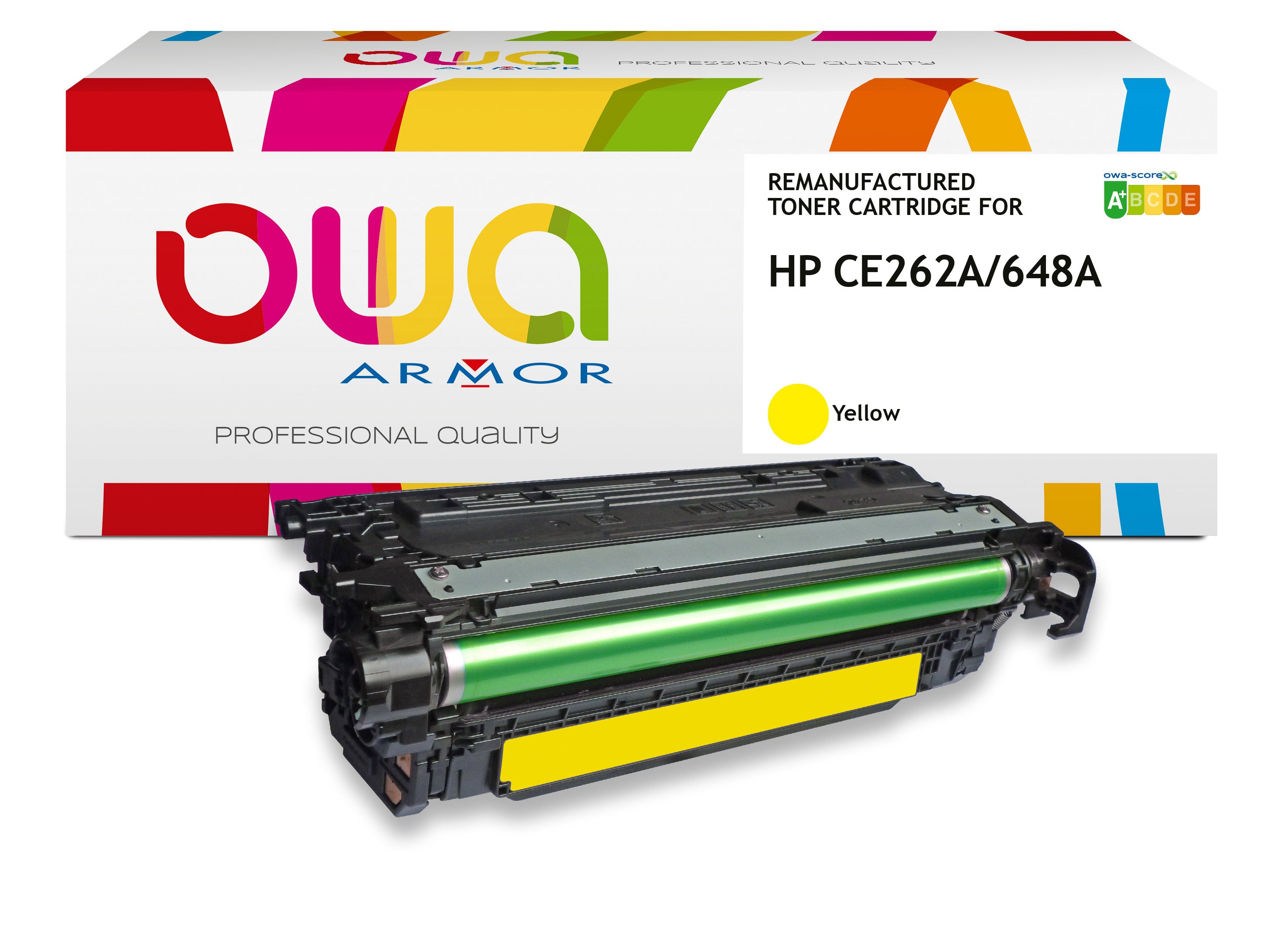 Hp Hp Ce262a - Remanufactured Toner Owa - Yellow