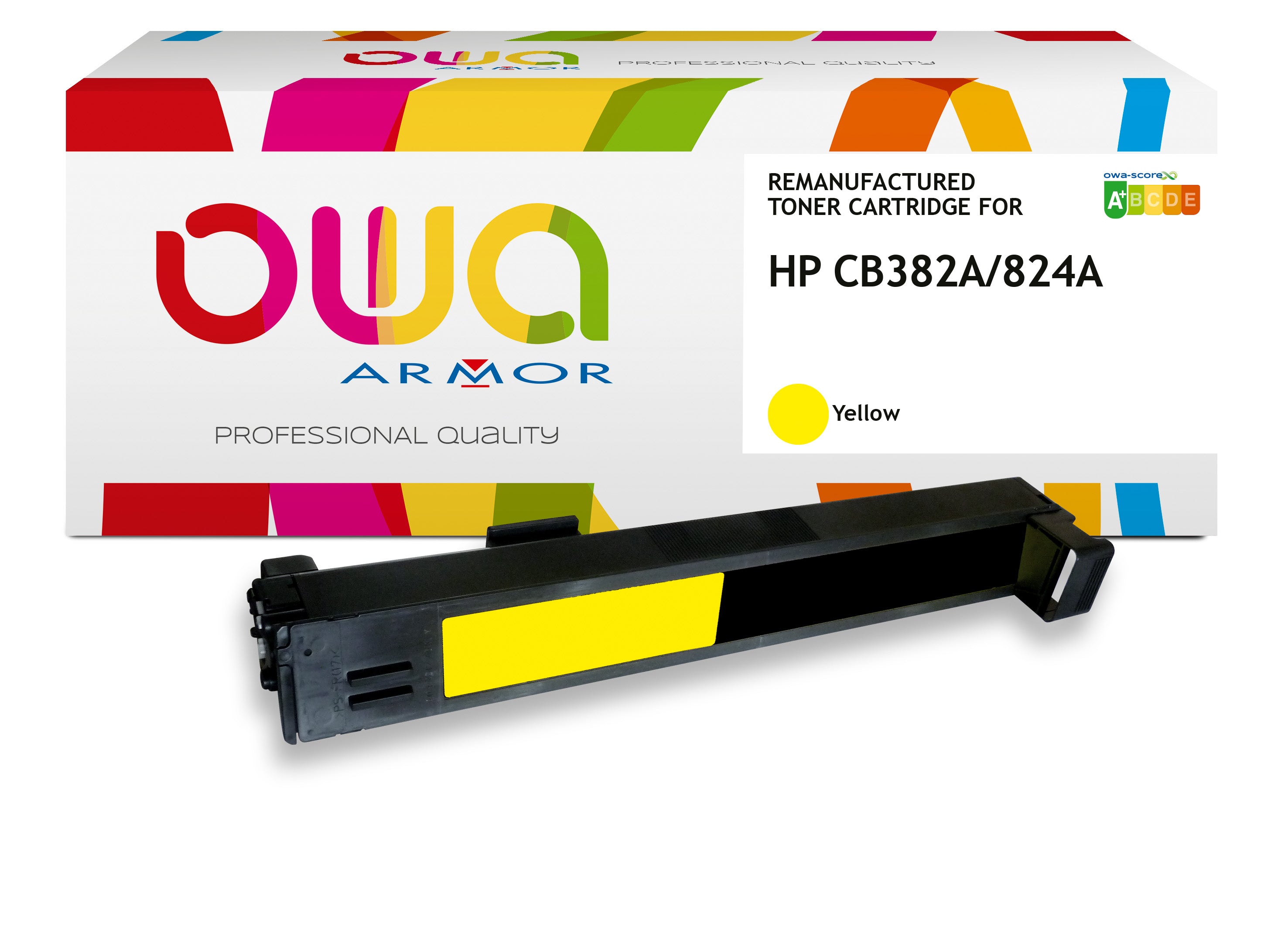 Hp Hp Cb382a - Remanufactured Toner Owa - Yellow