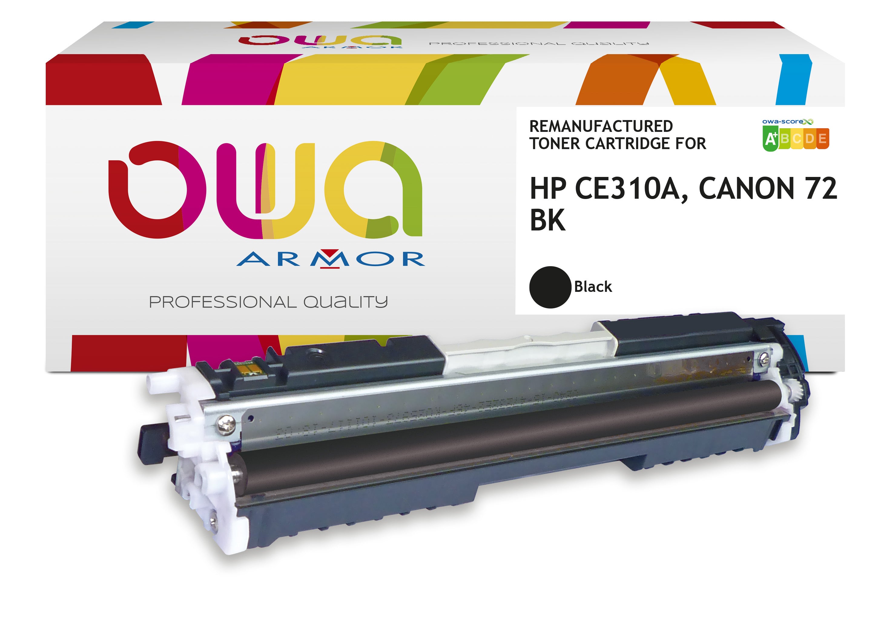 Hp Canon 729 Bk, Hp Ce310a - Remanufactured Toner Owa - Black