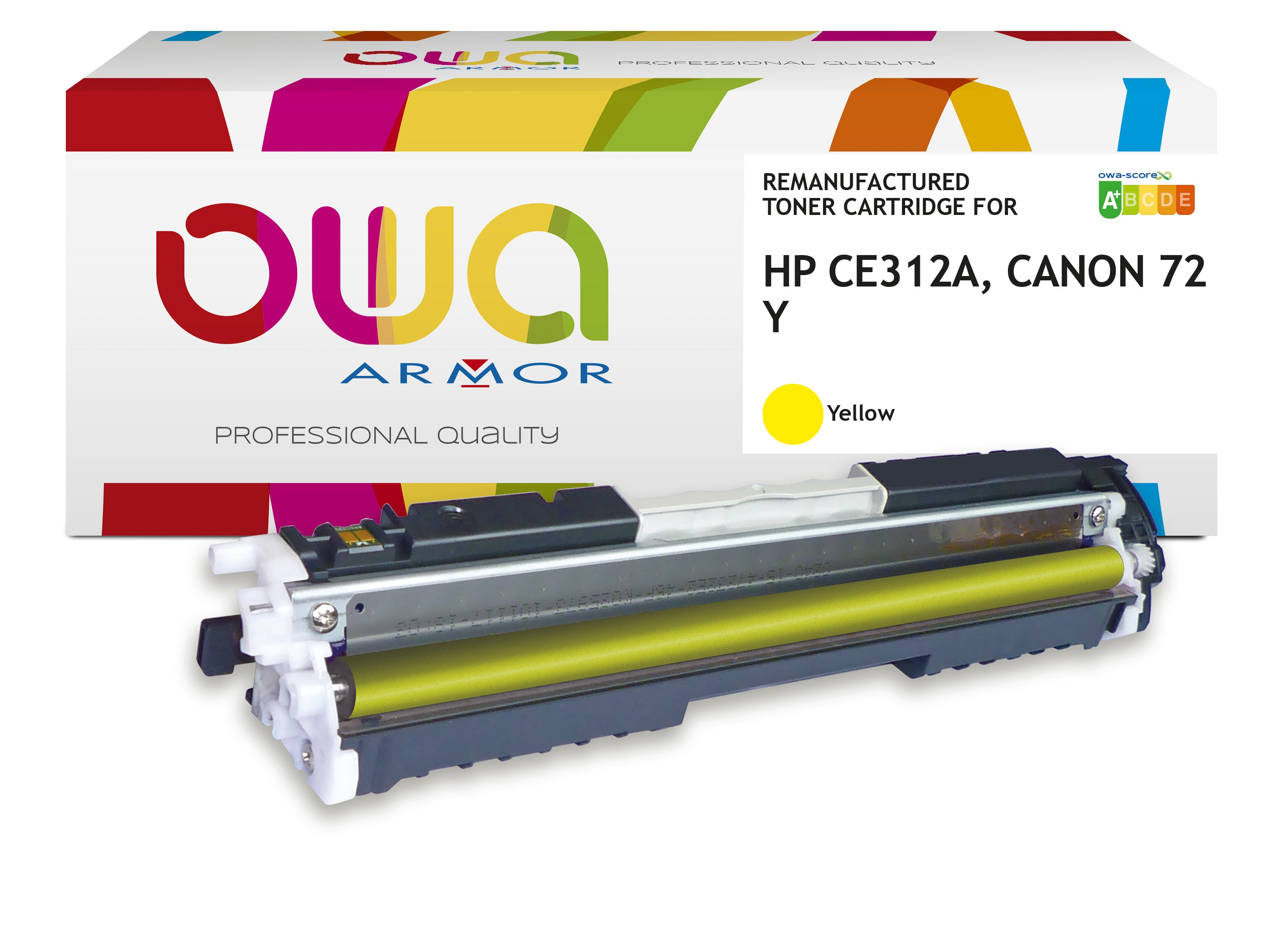 Hp Canon 729 Y, Hp Ce312a - Remanufactured Toner Owa - Yellow