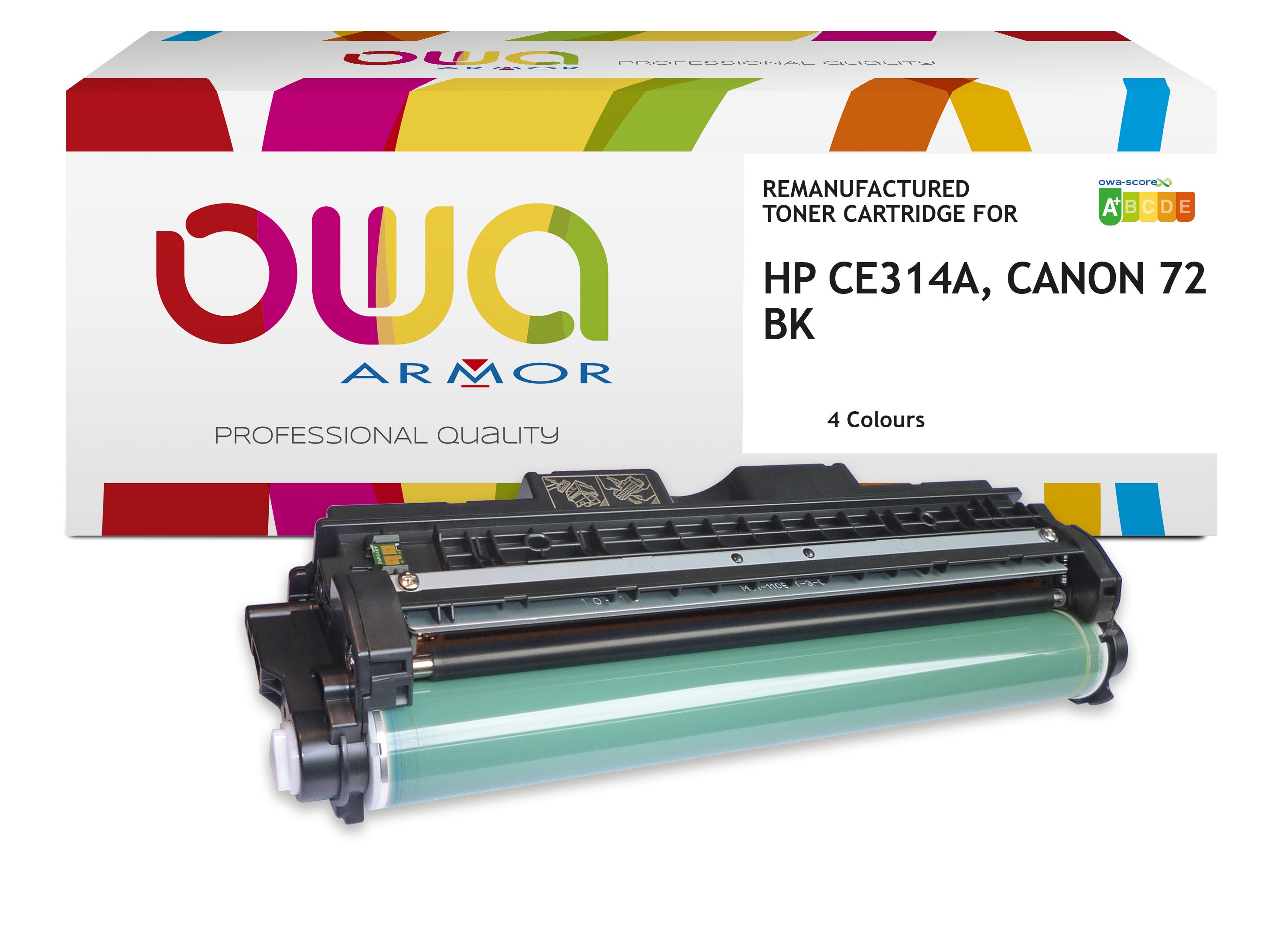 Hp Canon 729 Bk, Hp Ce314a - Remanufactured Drum Owa - 4 Colours