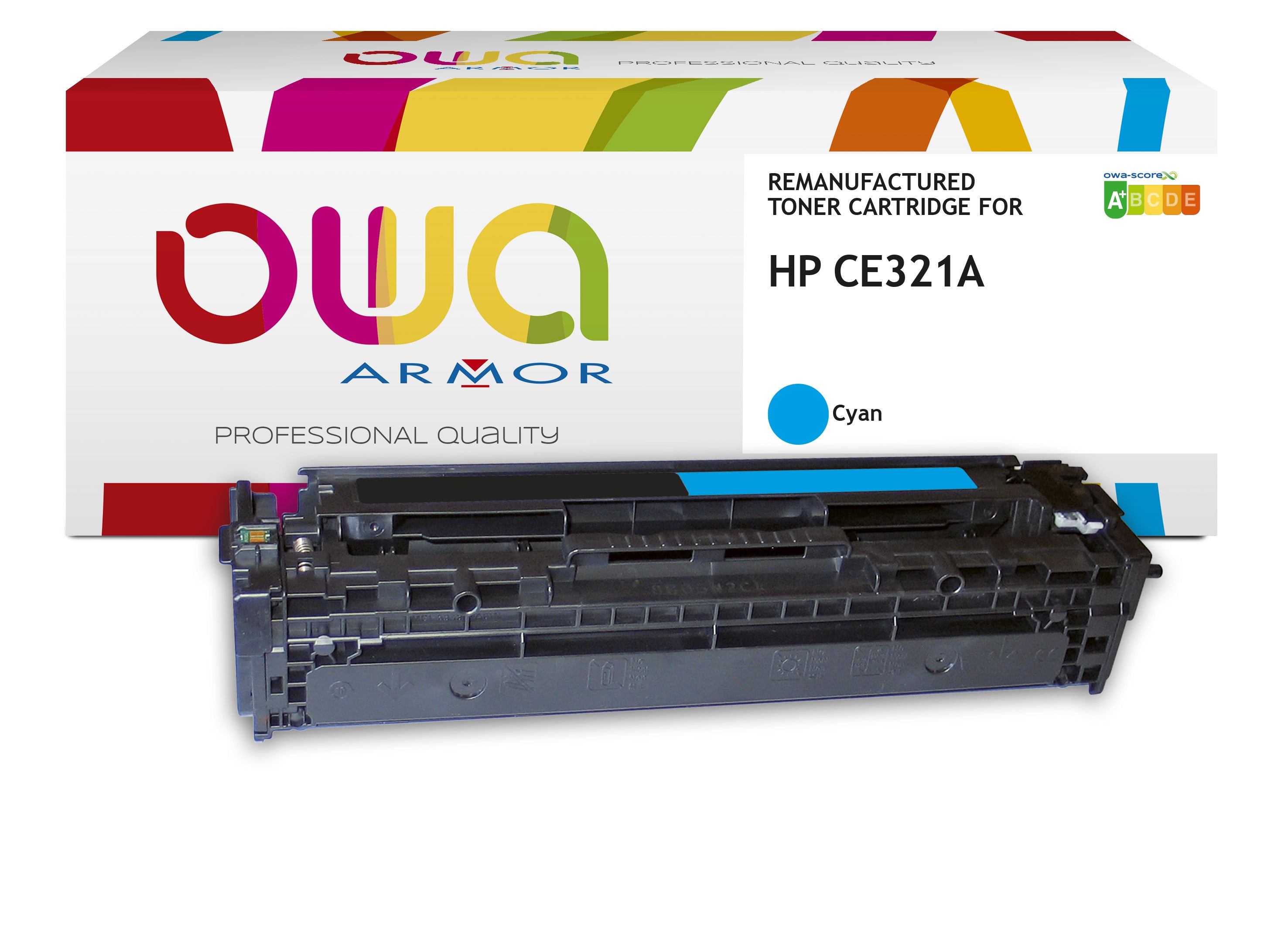 Hp Hp Ce321a - Remanufactured Toner Owa - Cyan