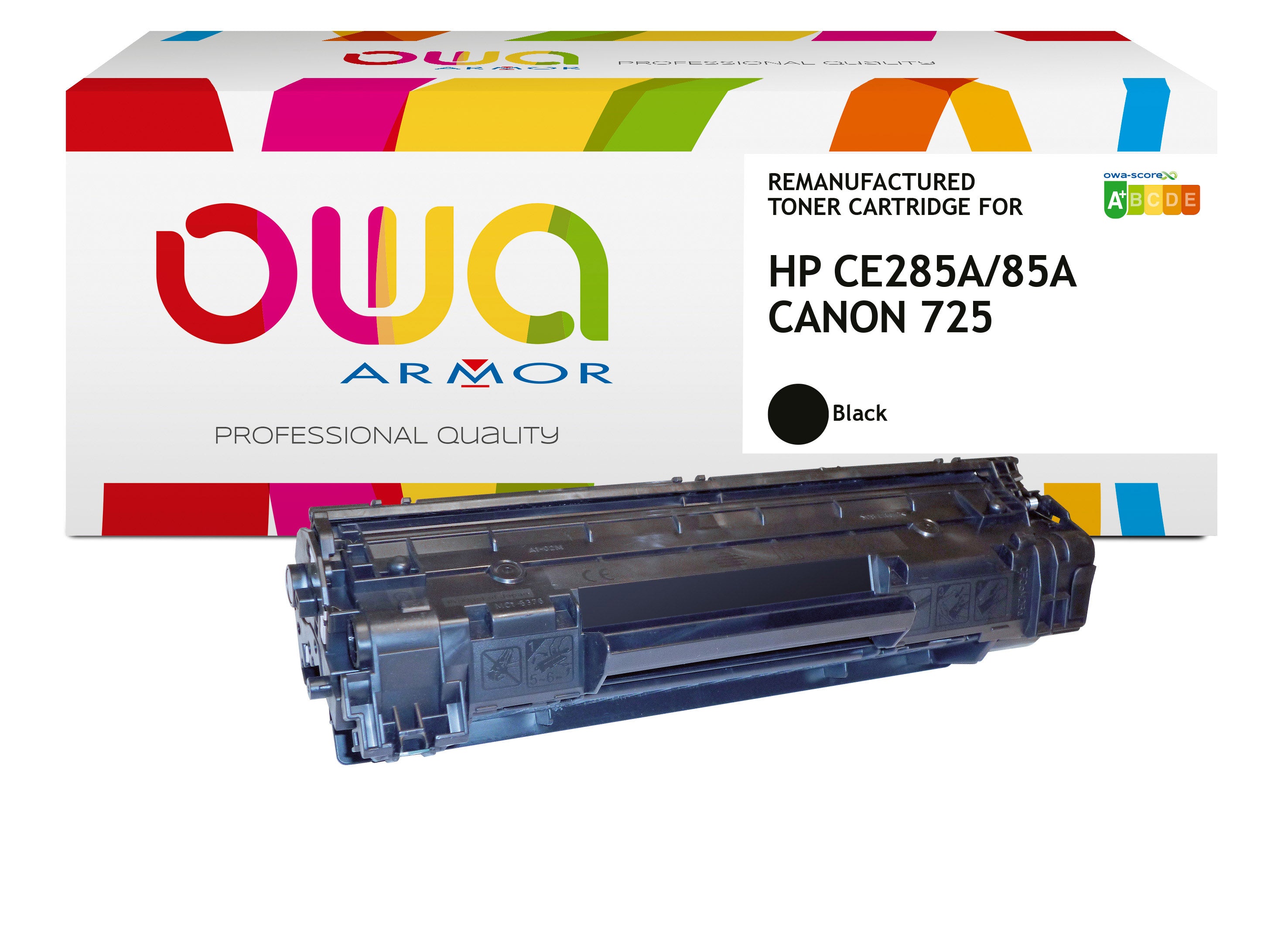 Hp Hp Ce285a, Canon 3484B002 Jumbo - Remanufactured Toner Owa - Extra High Capacity - Black