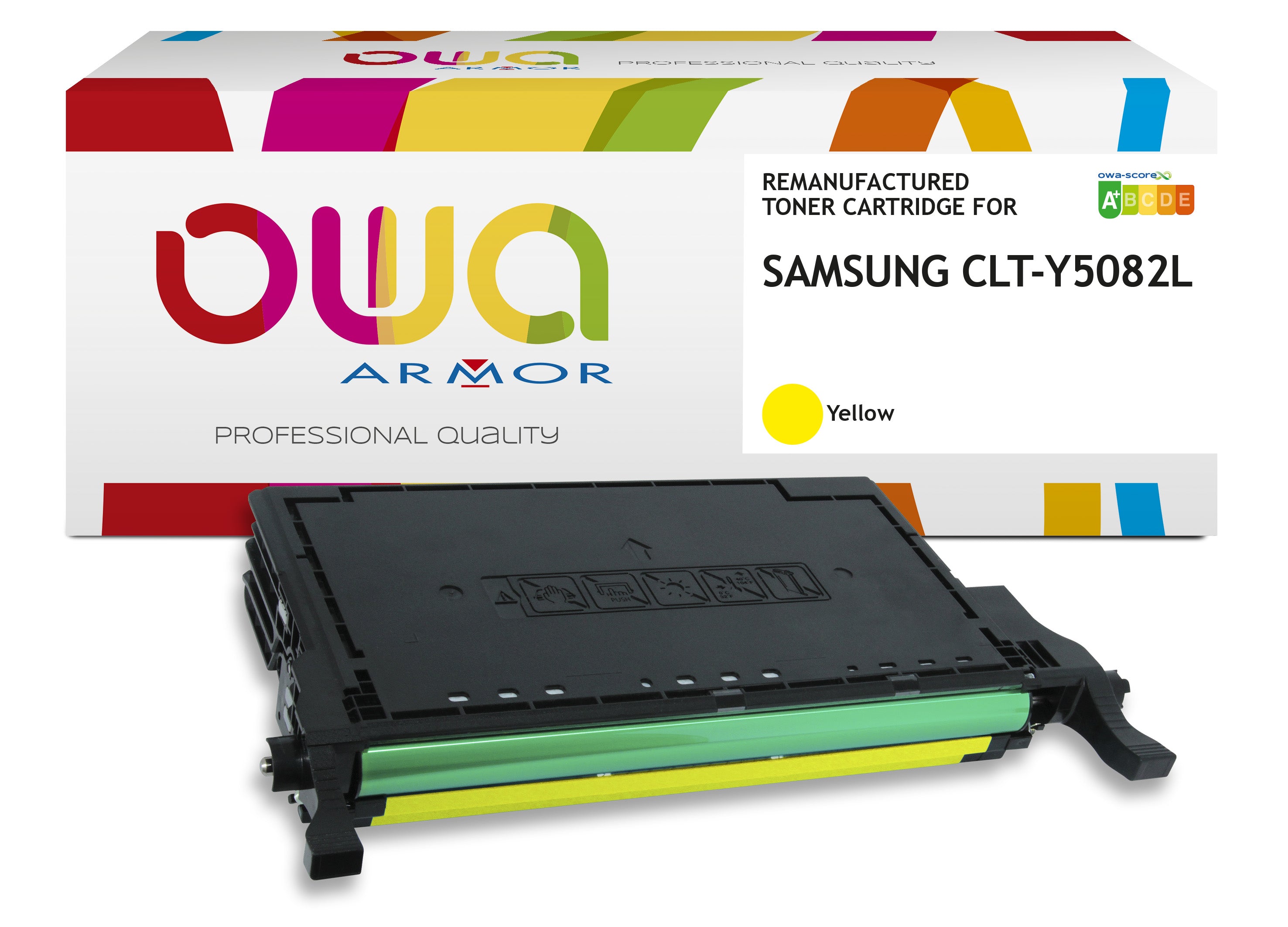 Samsung Samsung Clt-Y5082l/Els - Remanufactured Toner Owa - Yellow