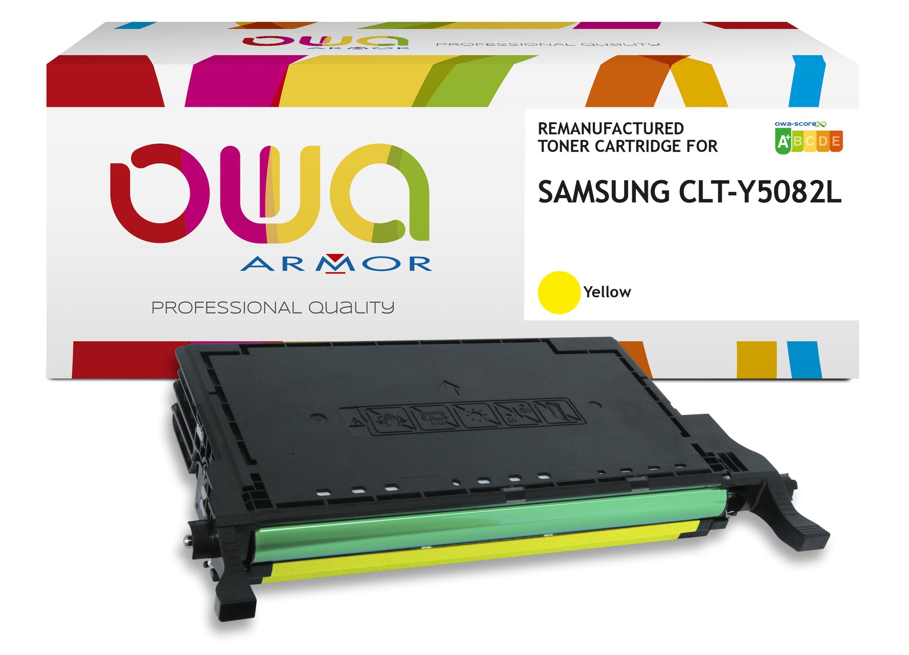 Samsung Samsung Clt-Y5082l/Els - Remanufactured Toner Owa - Yellow