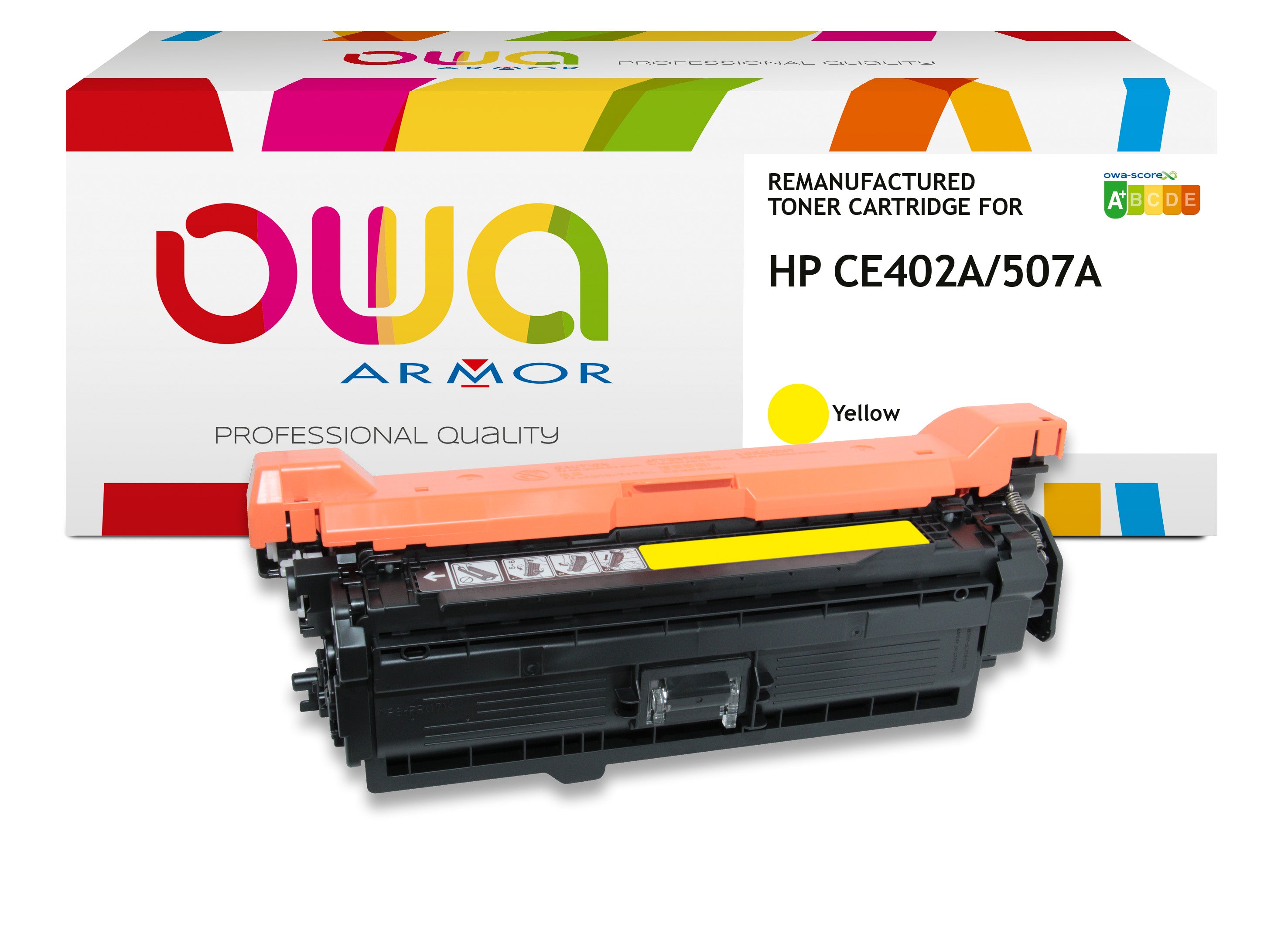 Hp Hp Ce402a - Remanufactured Toner Owa - Yellow