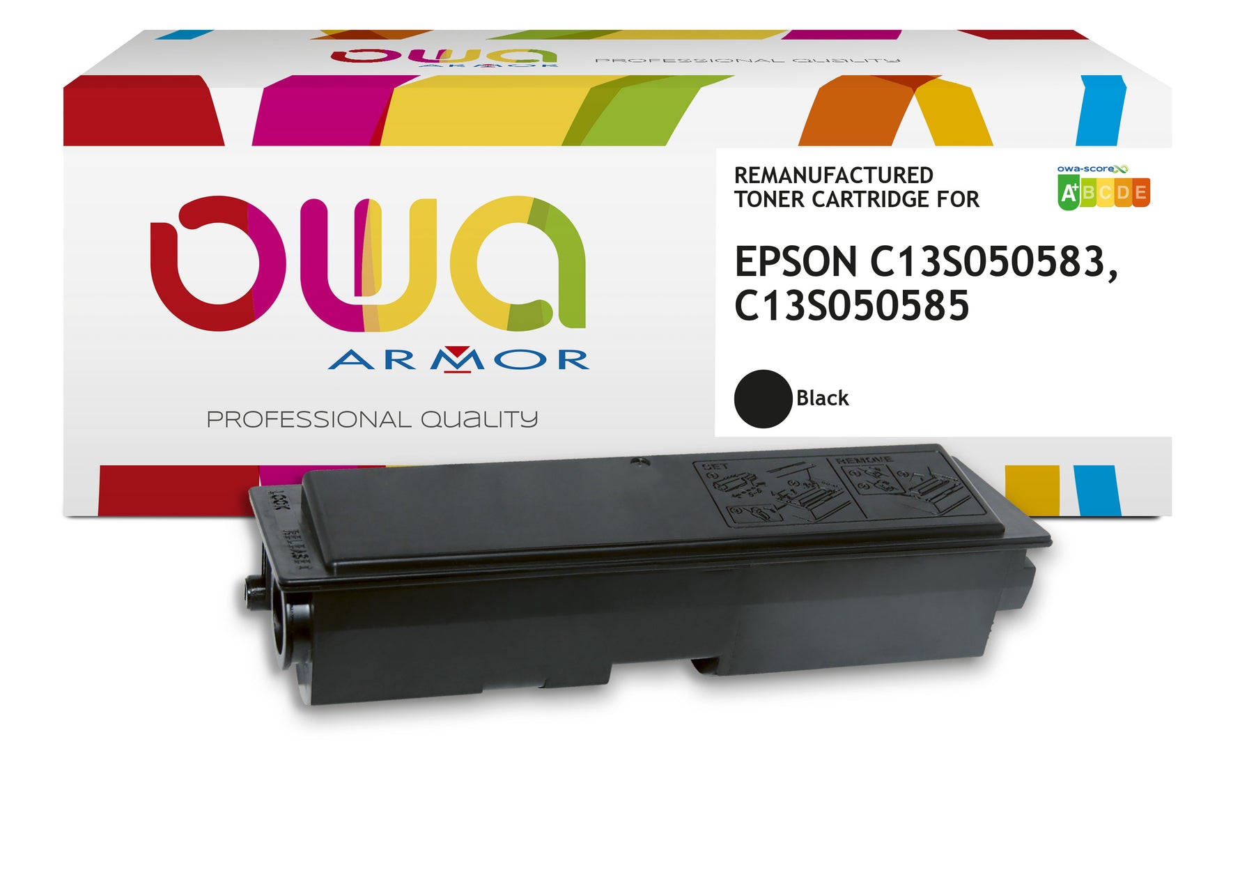 Epson Epson C13s050583, C13s050585 - Remanufactured Toner Owa - Black