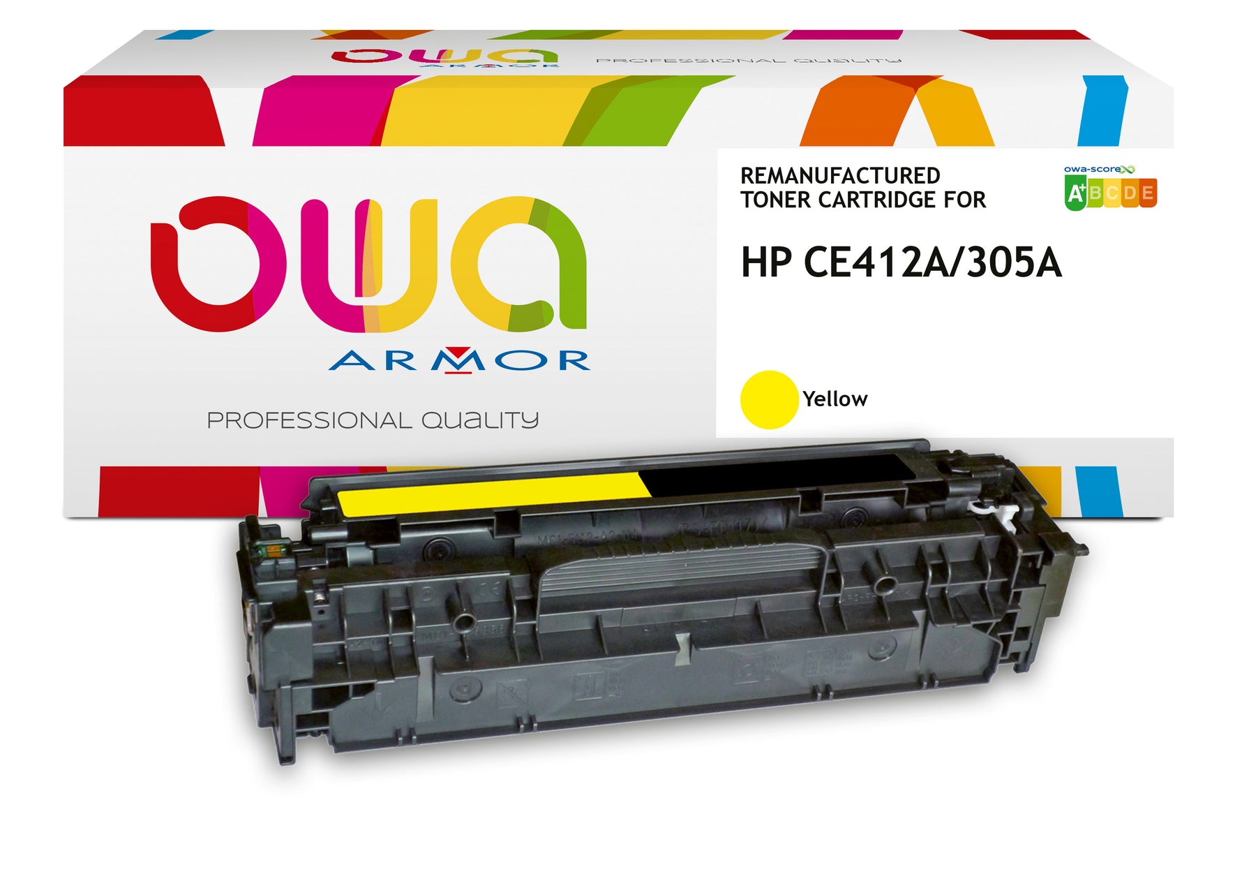 Hp Hp Ce412a - Remanufactured Toner Owa - Yellow