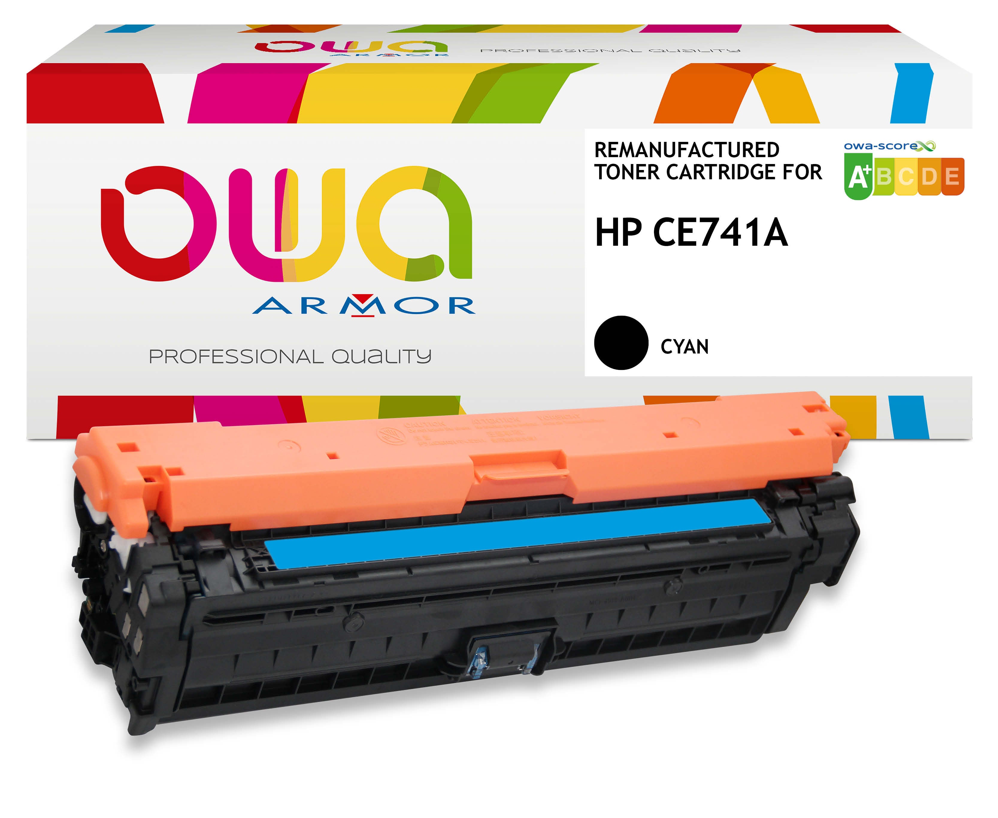 Hp Hp Ce741a - Remanufactured Toner Owa - Cyan