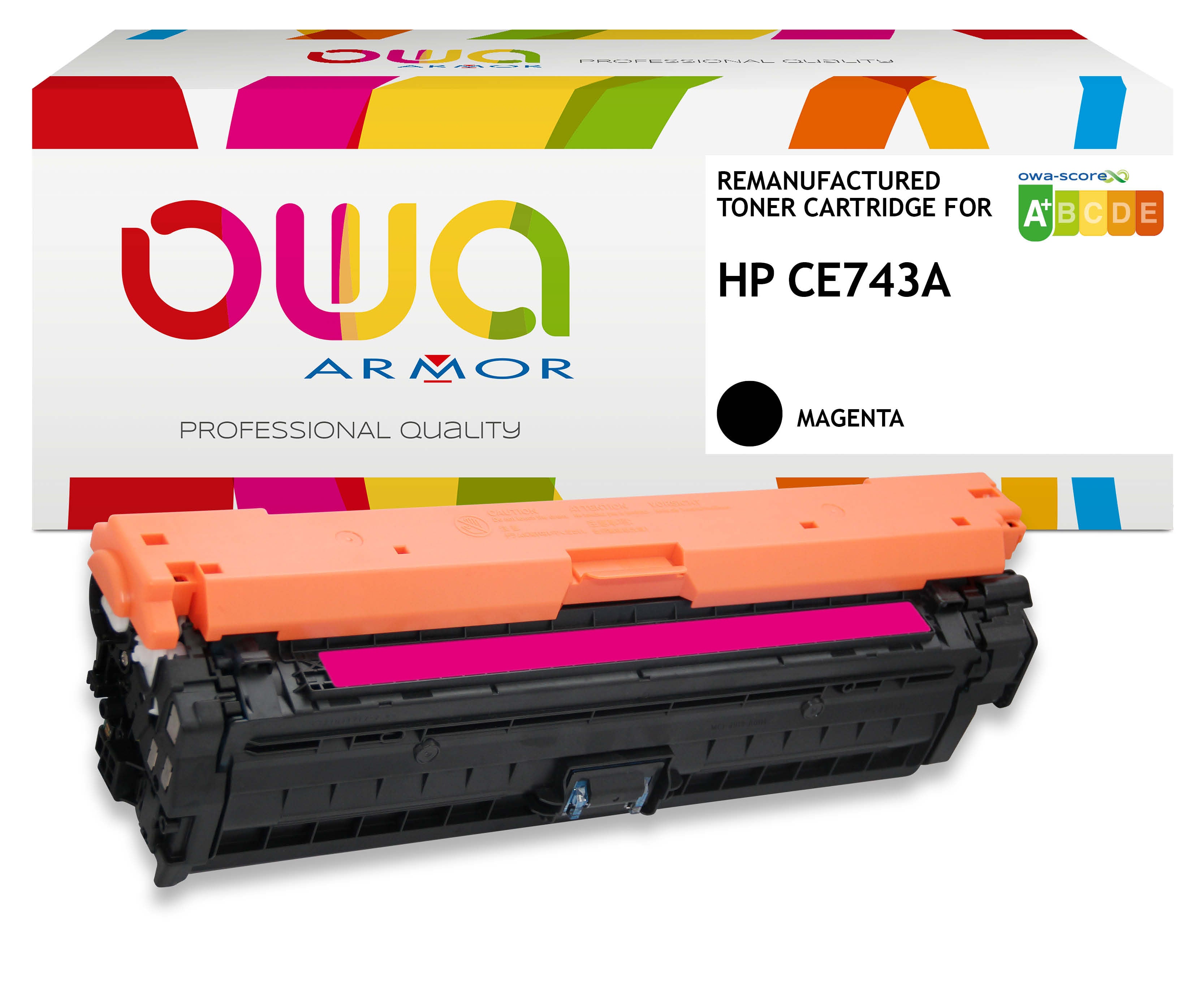 Hp Hp Ce743a - Remanufactured Toner Owa - Magenta