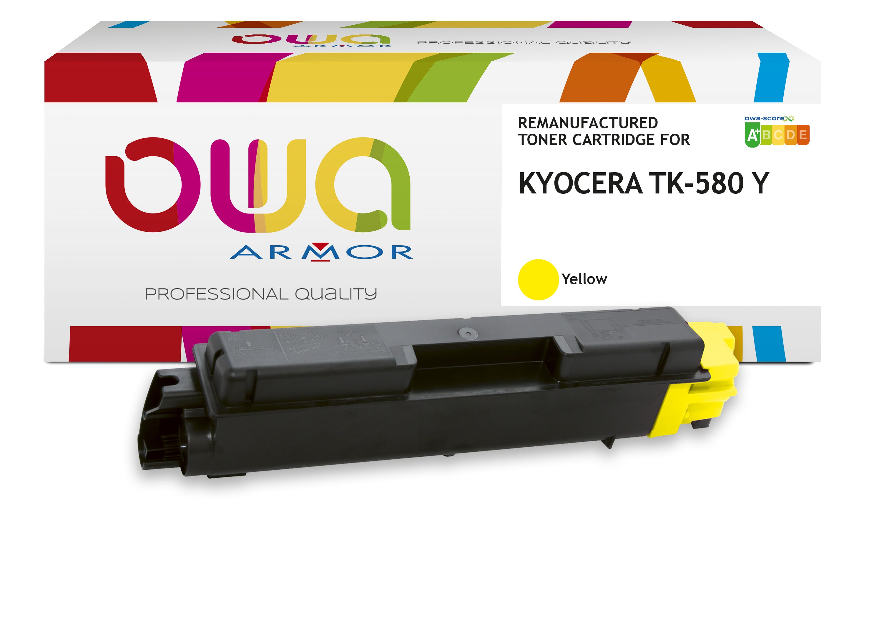 Kyocera Kyocera Tk-580 Y - Remanufactured Toner Owa - Yellow