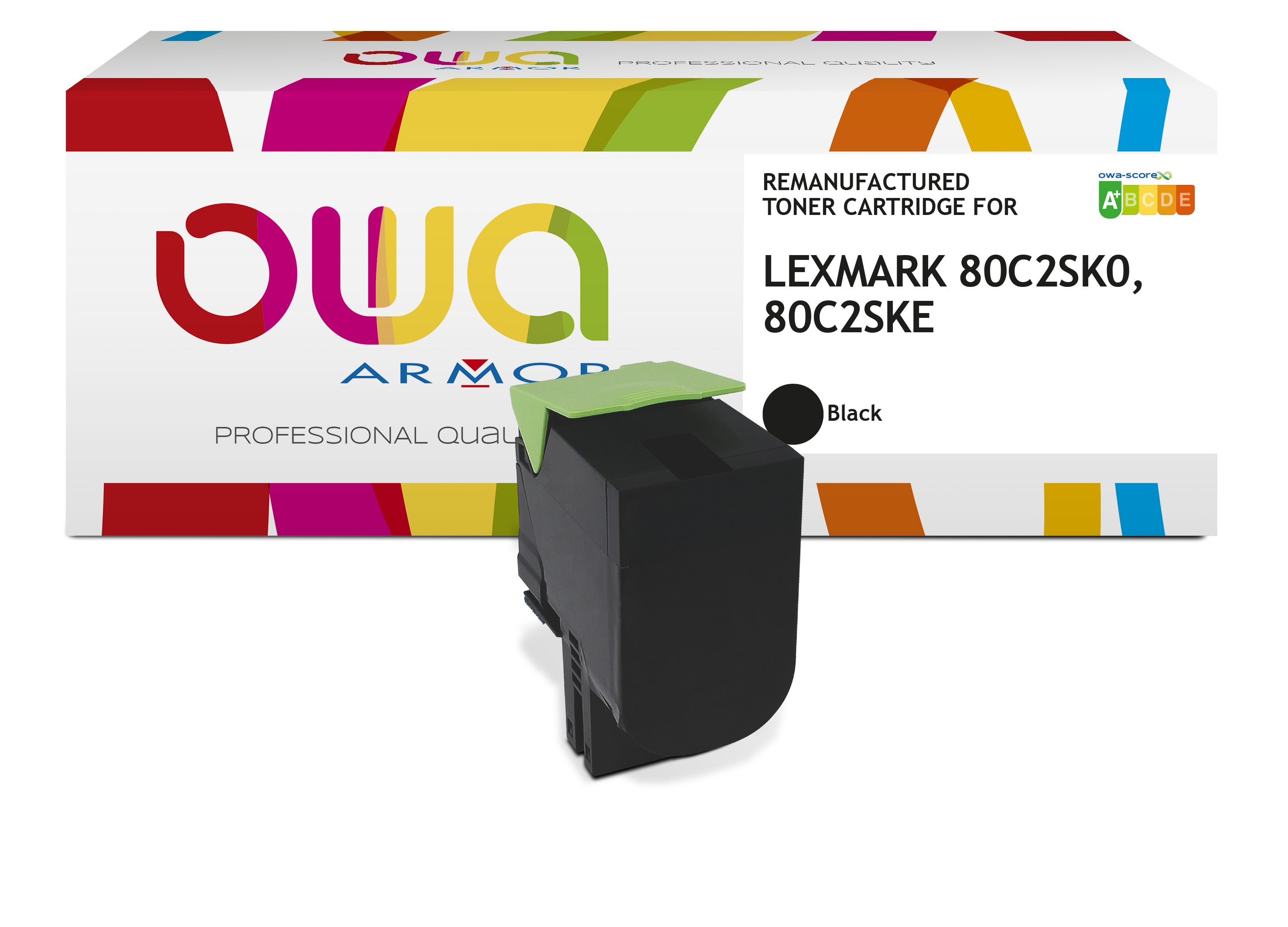 Lexmark Lexmark 80C2ske, Lexmark 80C2sk0 - Remanufactured Toner Owa - Black