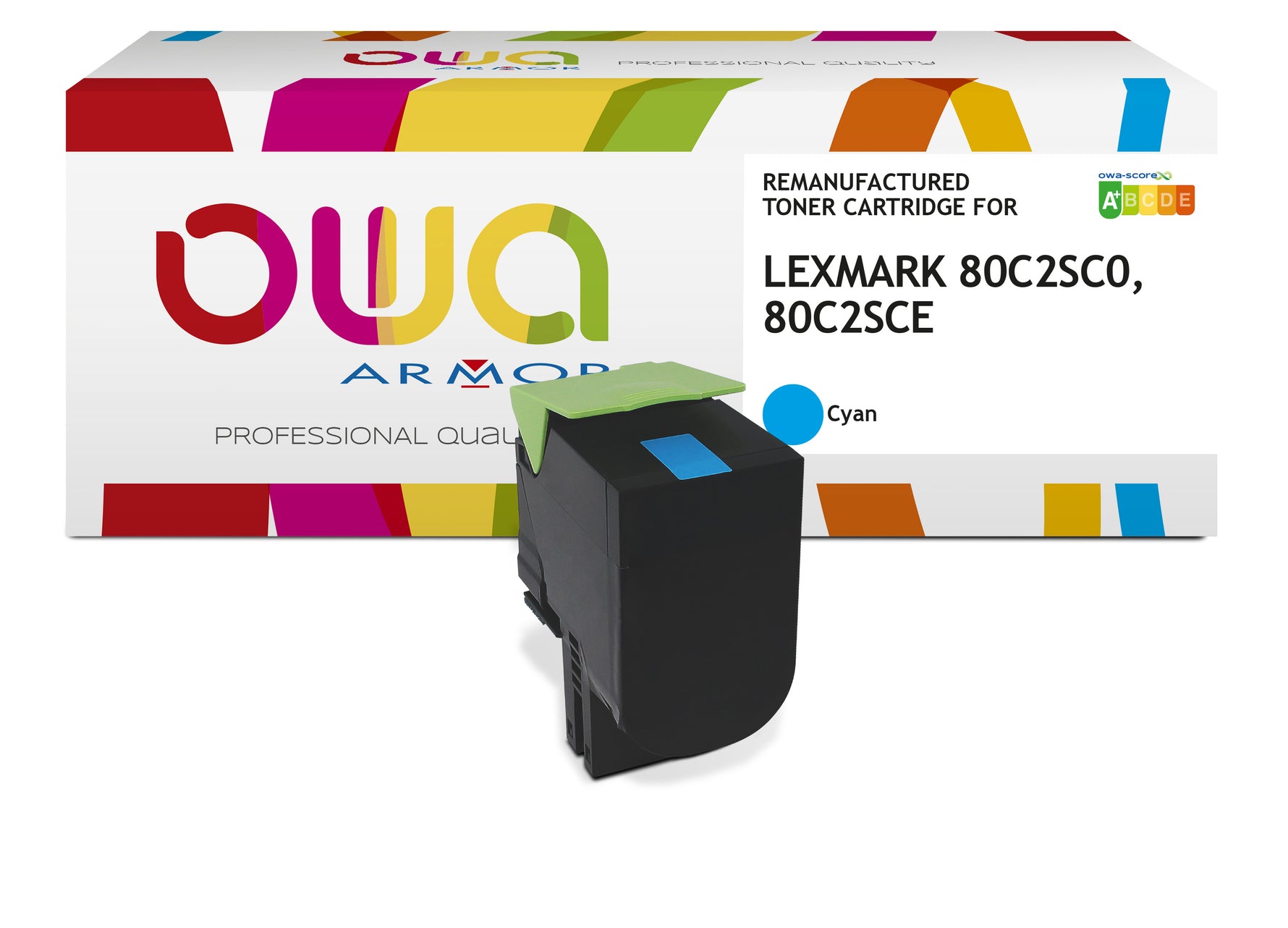 Lexmark Lexmark 80C2sce, Lexmark 80C2sc0 - Remanufactured Toner Owa - Cyan