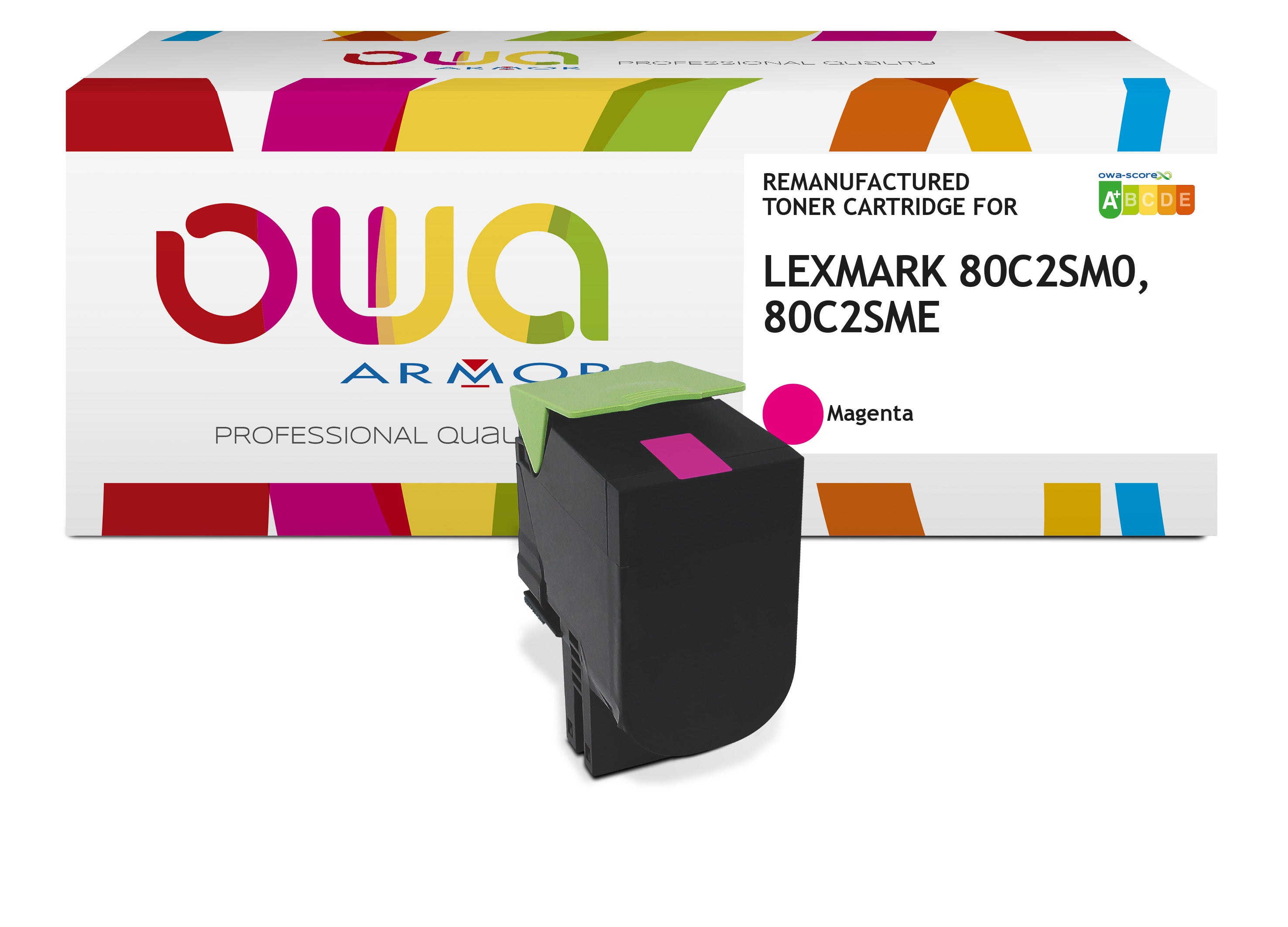 Lexmark Lexmark 80C2sme, Lexmark 80C2sm0 - Remanufactured Toner Owa - Magenta
