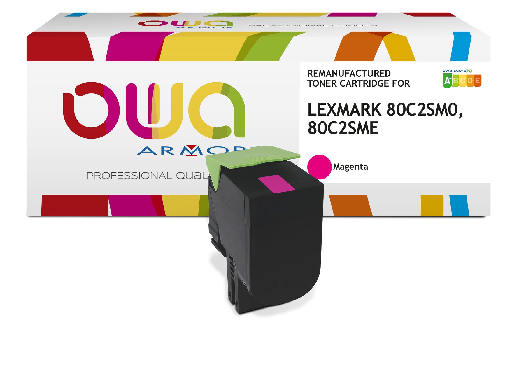 Lexmark Lexmark 80C2sme, Lexmark 80C2sm0 - Remanufactured Toner Owa - Magenta