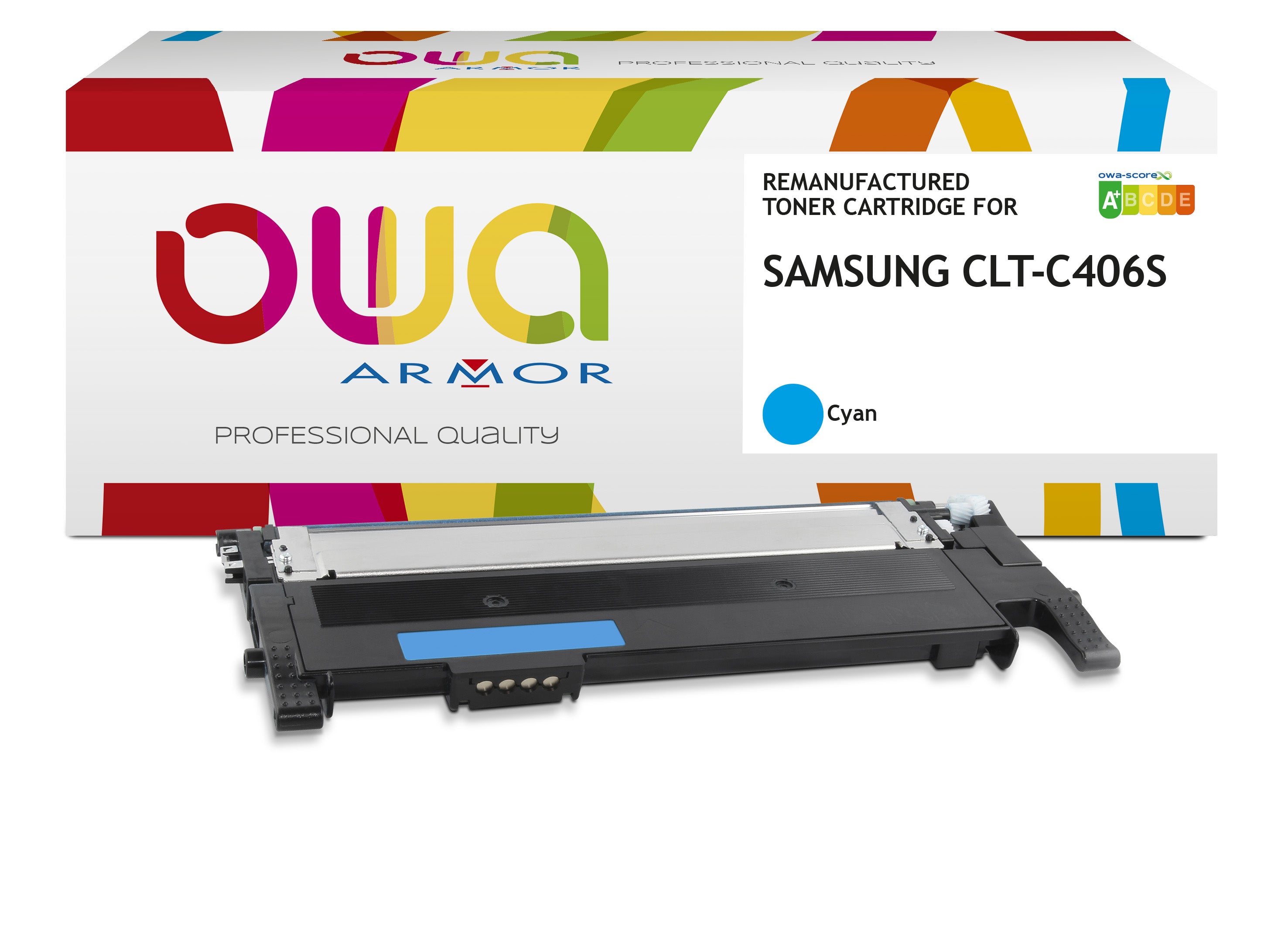 Samsung Samsung Clt-C406s/Els - Remanufactured Toner Owa - Cyan