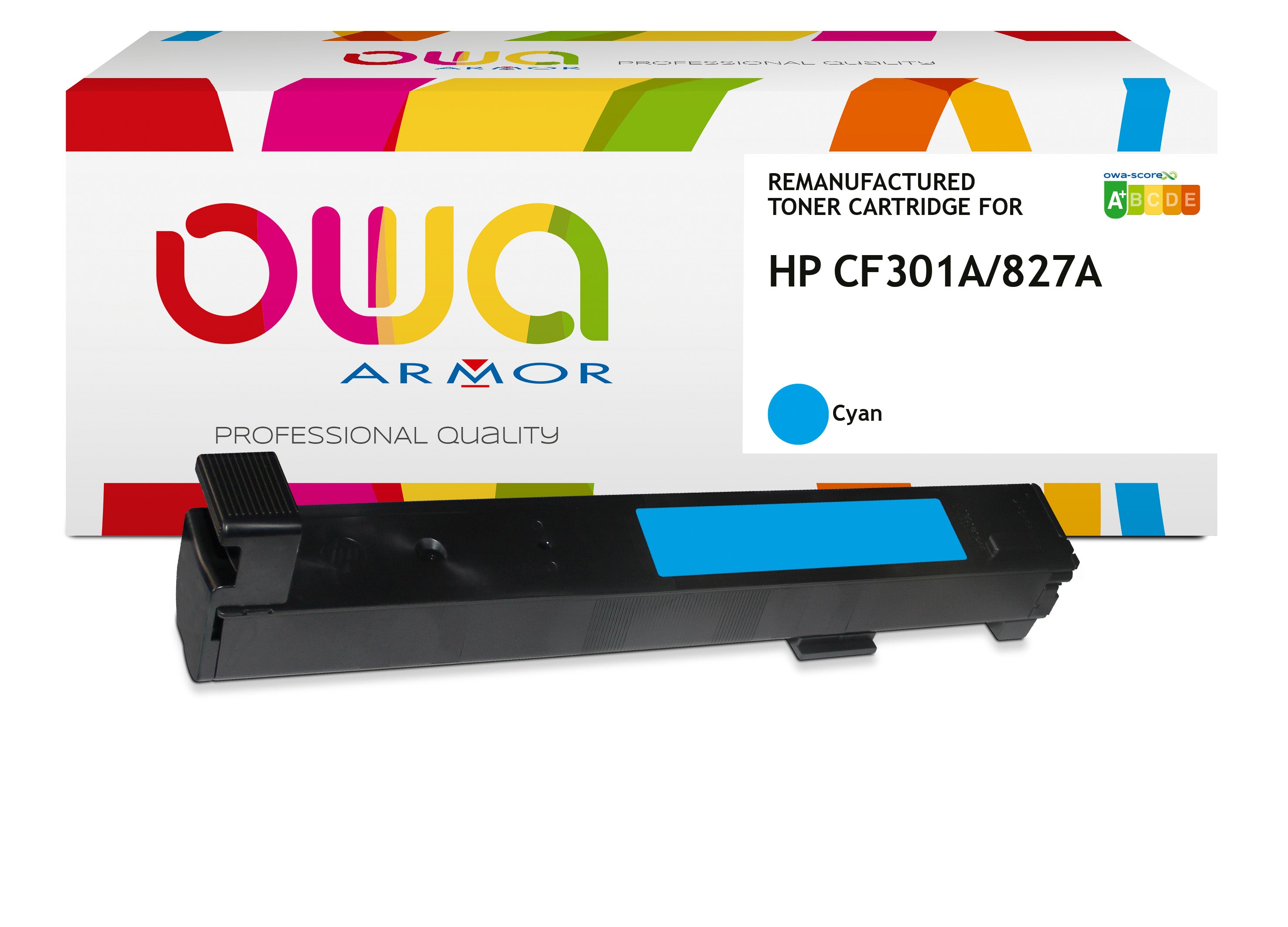 Hp Hp Cf301a - Remanufactured Toner Owa - Cyan
