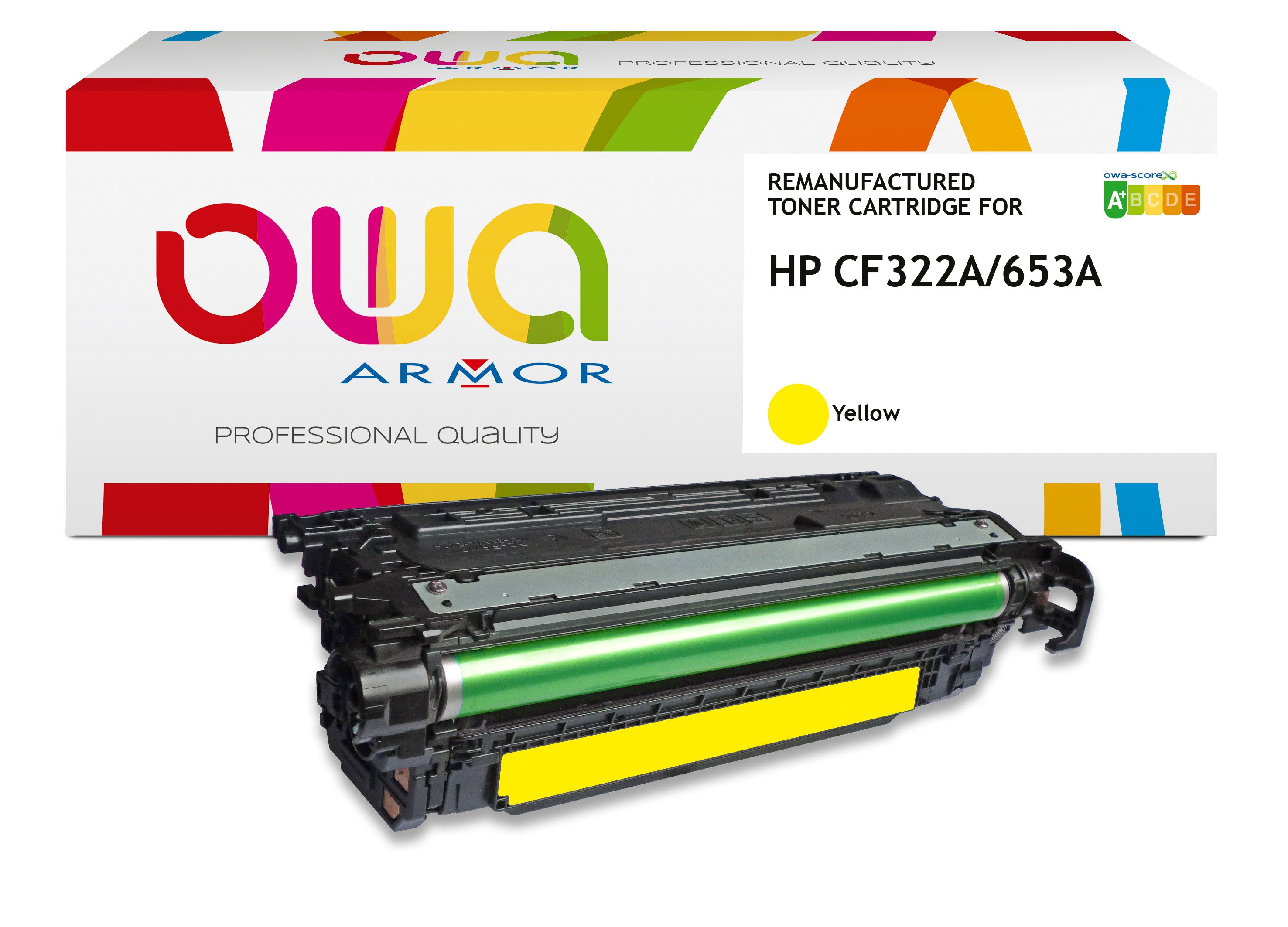 Hp Hp Cf322a - Remanufactured Toner Owa - Yellow