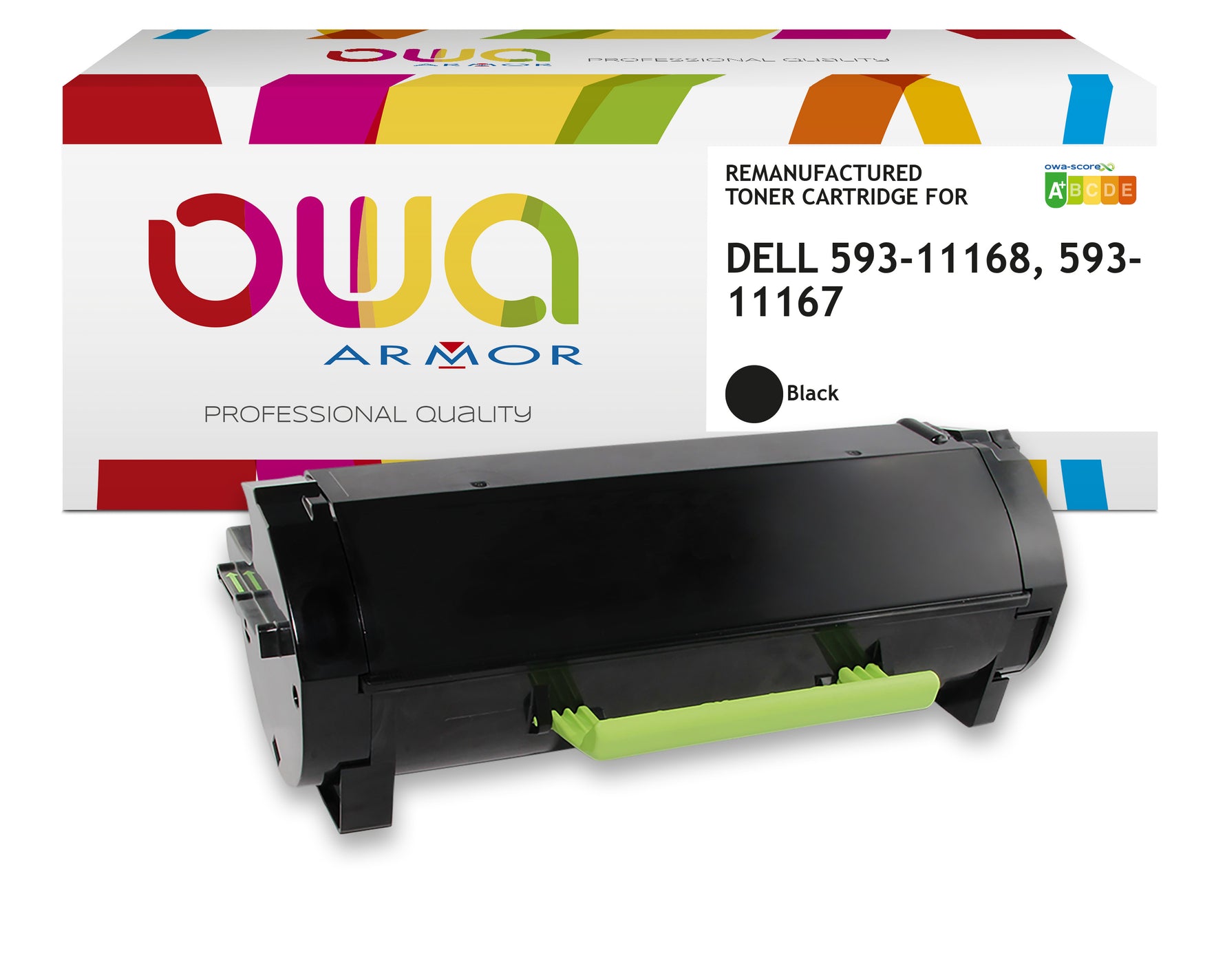 Dell Dell 593-11168, 593-11167 - Remanufactured Toner Owa - High Capacity - Black