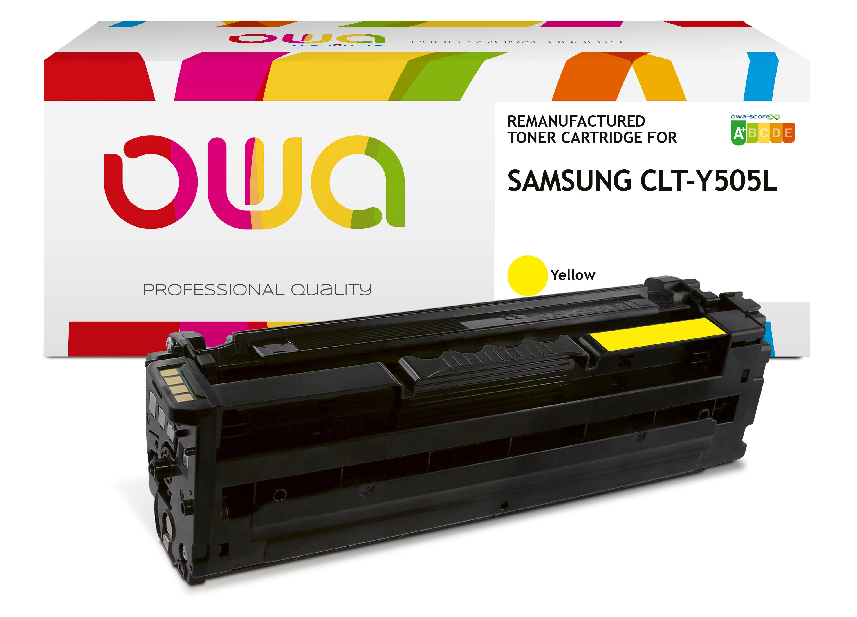 Samsung Samsung Clt-Y505l/Els - Remanufactured Toner Owa - Yellow
