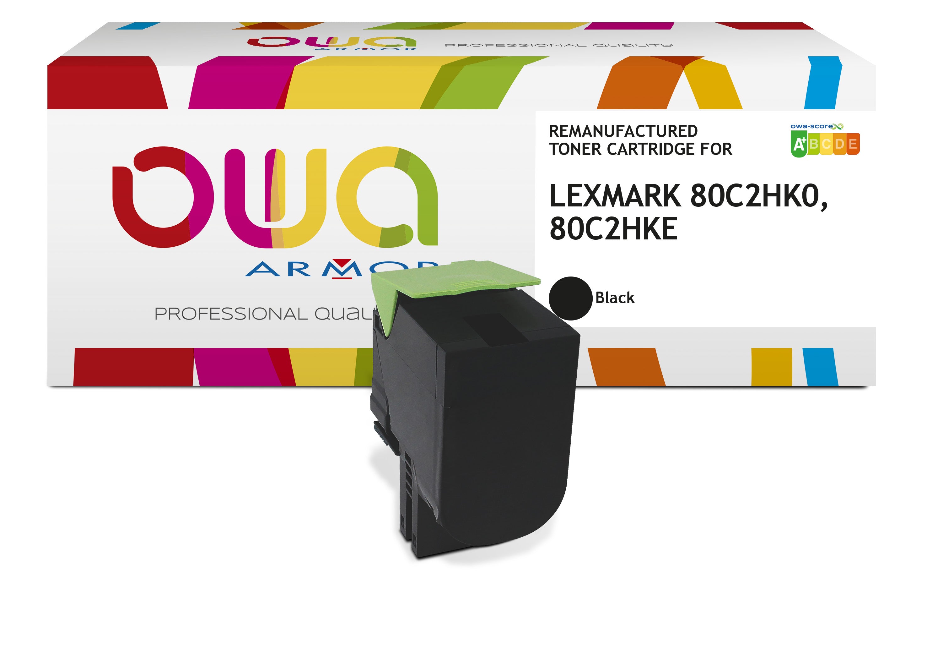 Lexmark Lexmark 80C2hke, Lexmark 80C2hk0 - Remanufactured Toner Owa - High Capacity - Black
