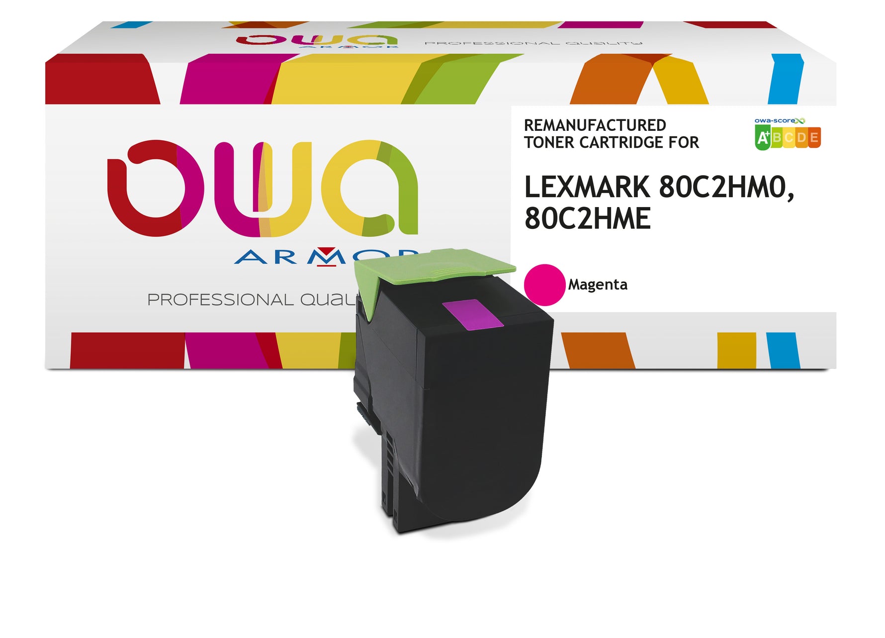 Lexmark Lexmark 80C2hme, Lexmark 80C2hm0 - Remanufactured Toner Owa - High Capacity - Magenta
