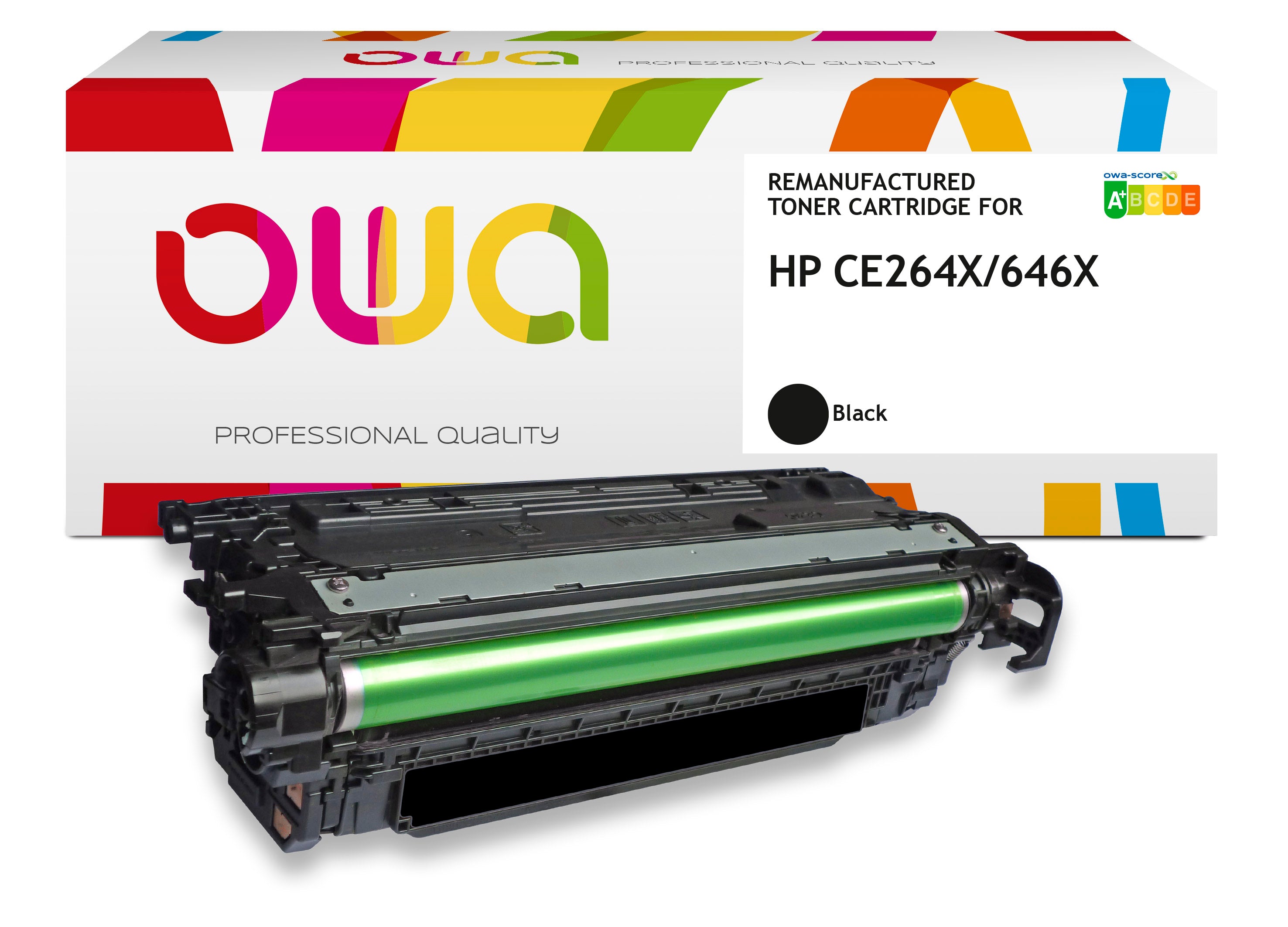 Hp Hp Ce264x - Remanufactured Toner Owa - High Capacity - Black