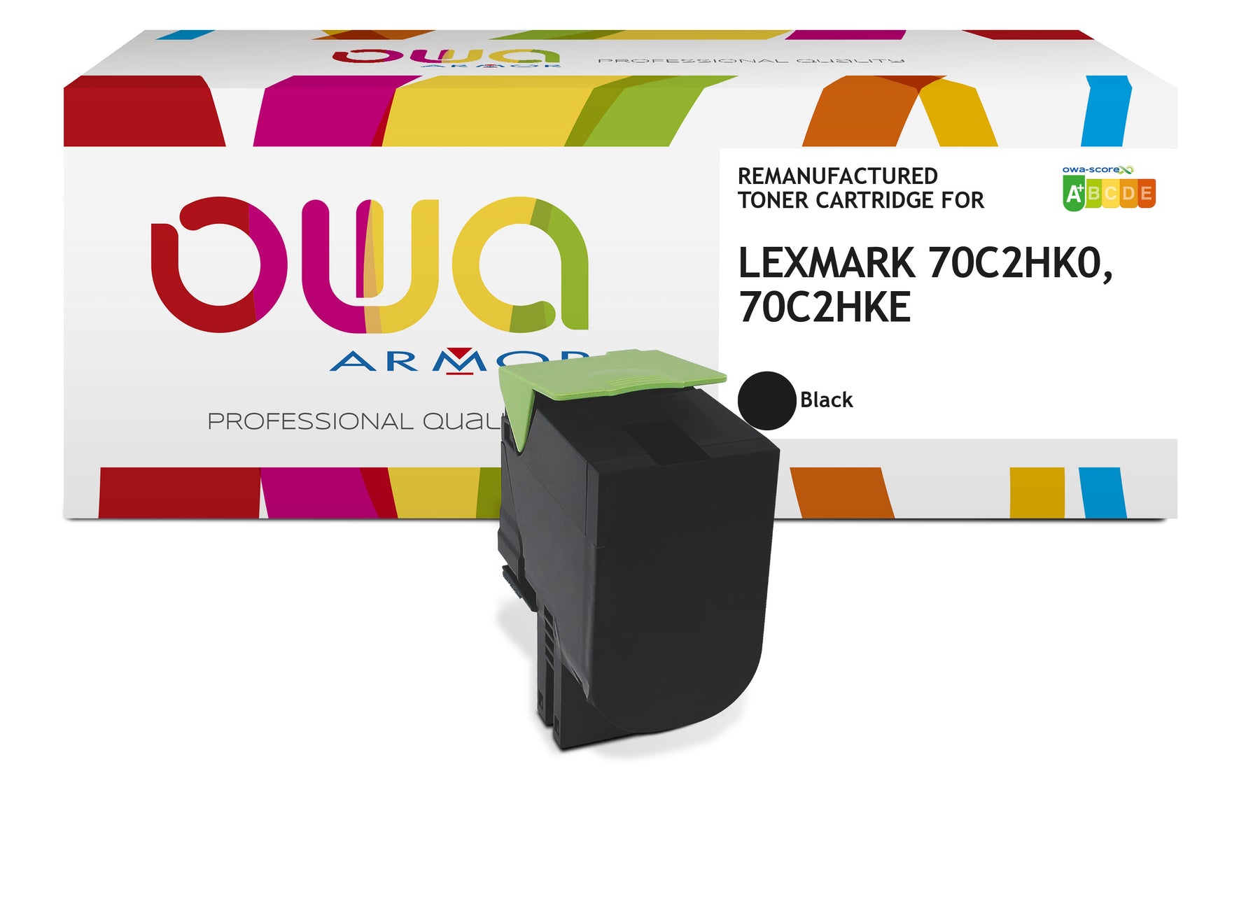 Lexmark Lexmark 70C20k0, Lexmark 70C2hke, Lexmark 70C2hk0 - Remanufactured Toner Owa - High Capacity - Black