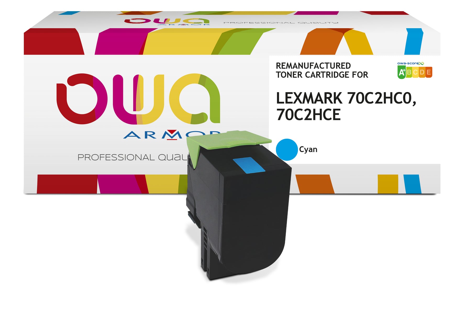 Lexmark Lexmark 34040Hw, Lexmark 70C2hce, Lexmark 70C2hc0 - Remanufactured Toner Owa - High Capacity - Cyan