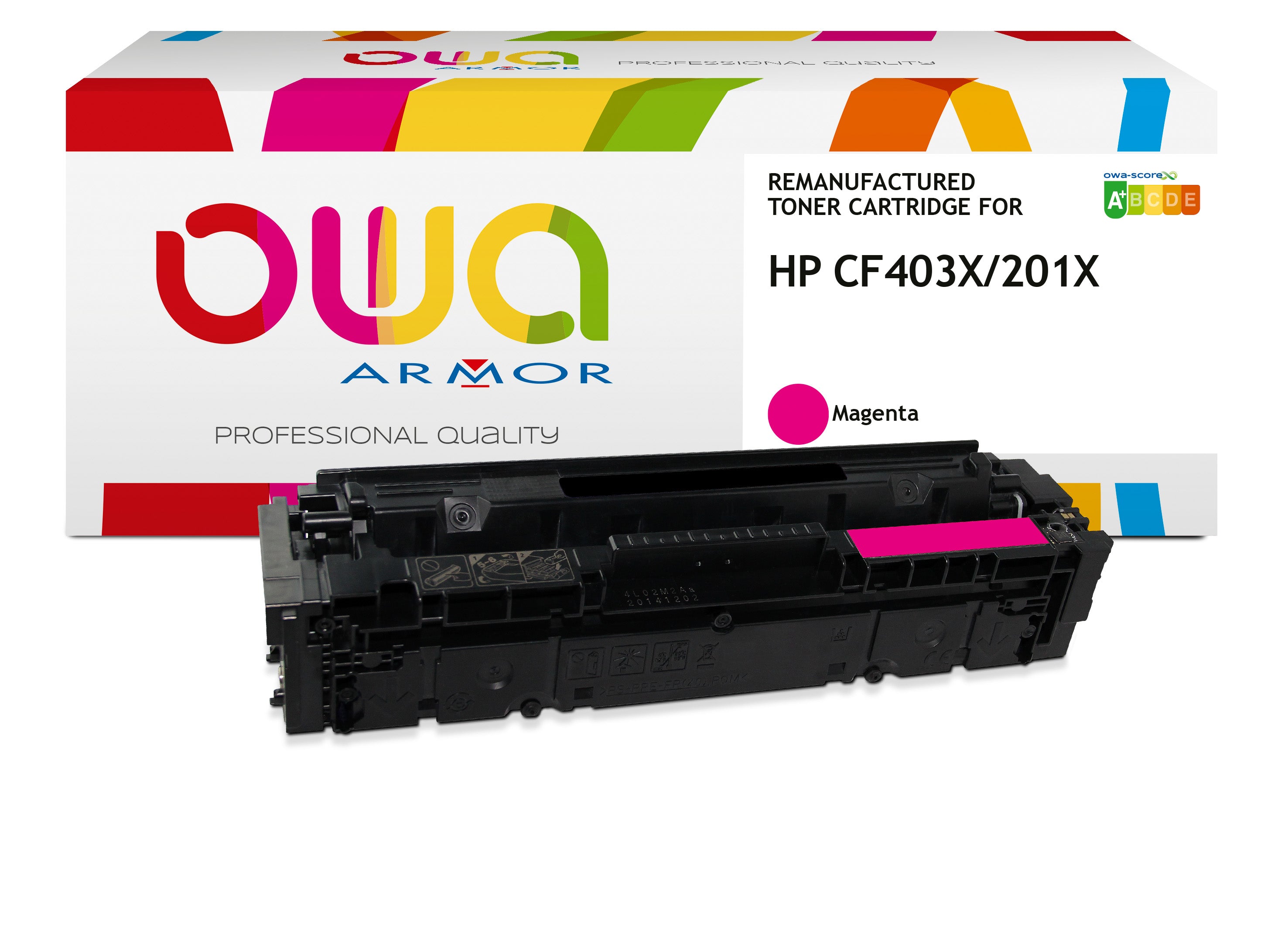 Hp Hp Cf403x - Remanufactured Toner Owa - High Capacity - Magenta