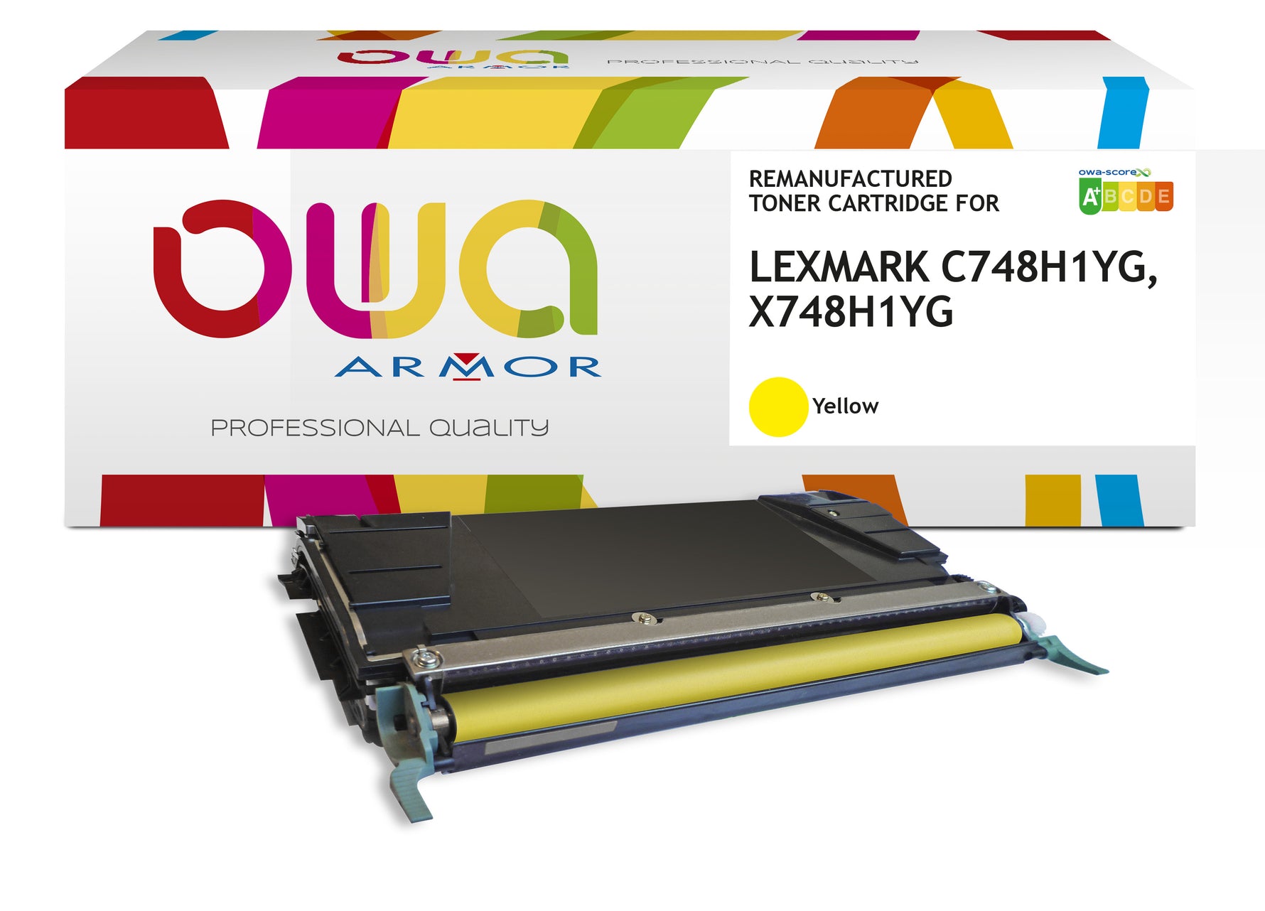 Lexmark Lexmark C748h1yg, Lexmark X748h1yg - Remanufactured Toner Owa - High Capacity - Yellow