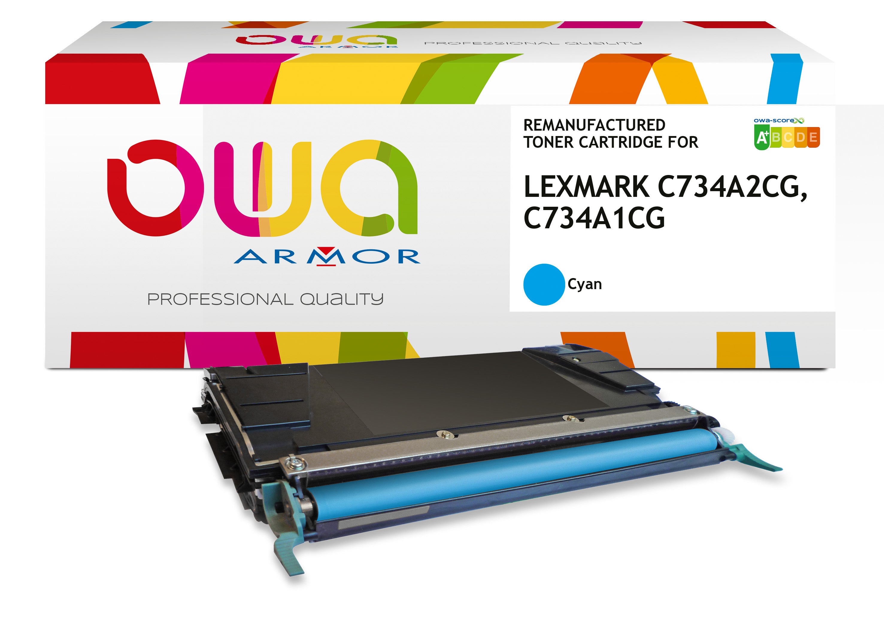 Lexmark Lexmark C734a1cg, Lexmark C734a2cg - Remanufactured Toner Owa - Cyan