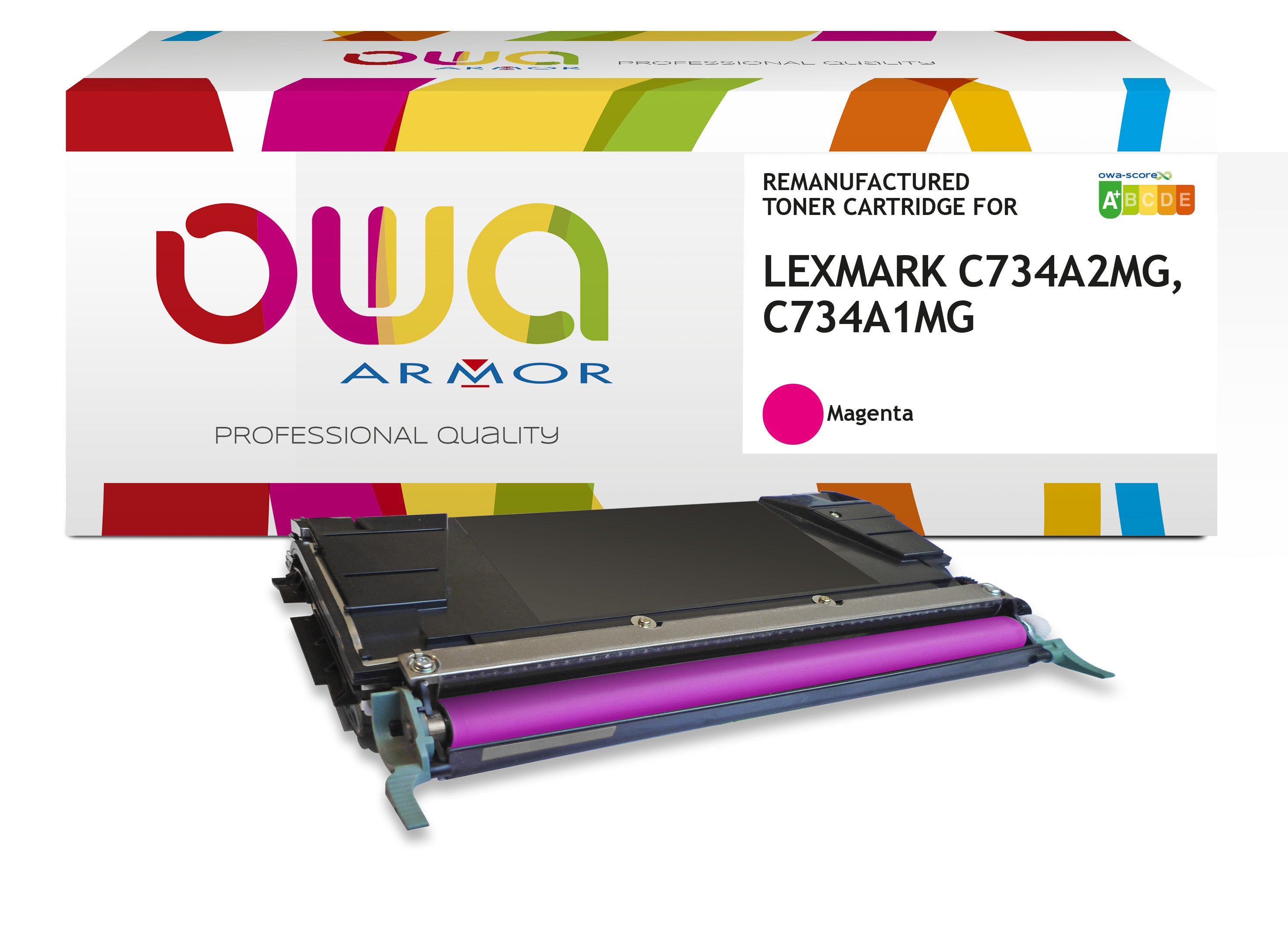 Lexmark Lexmark C734a1mg, Lexmark C734a2mg - Remanufactured Toner Owa - Magenta