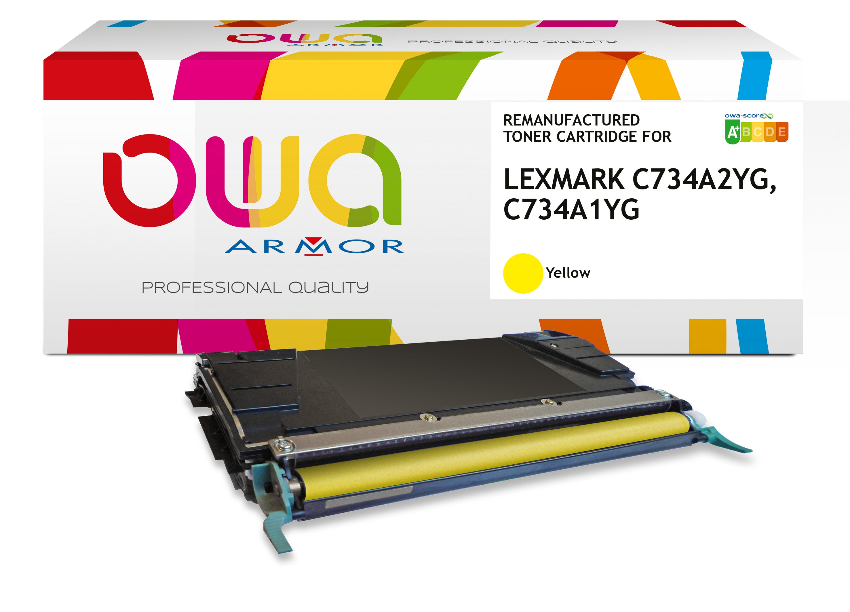 Lexmark Lexmark C734a1yg, Lexmark C734a2yg - Remanufactured Toner Owa - Yellow