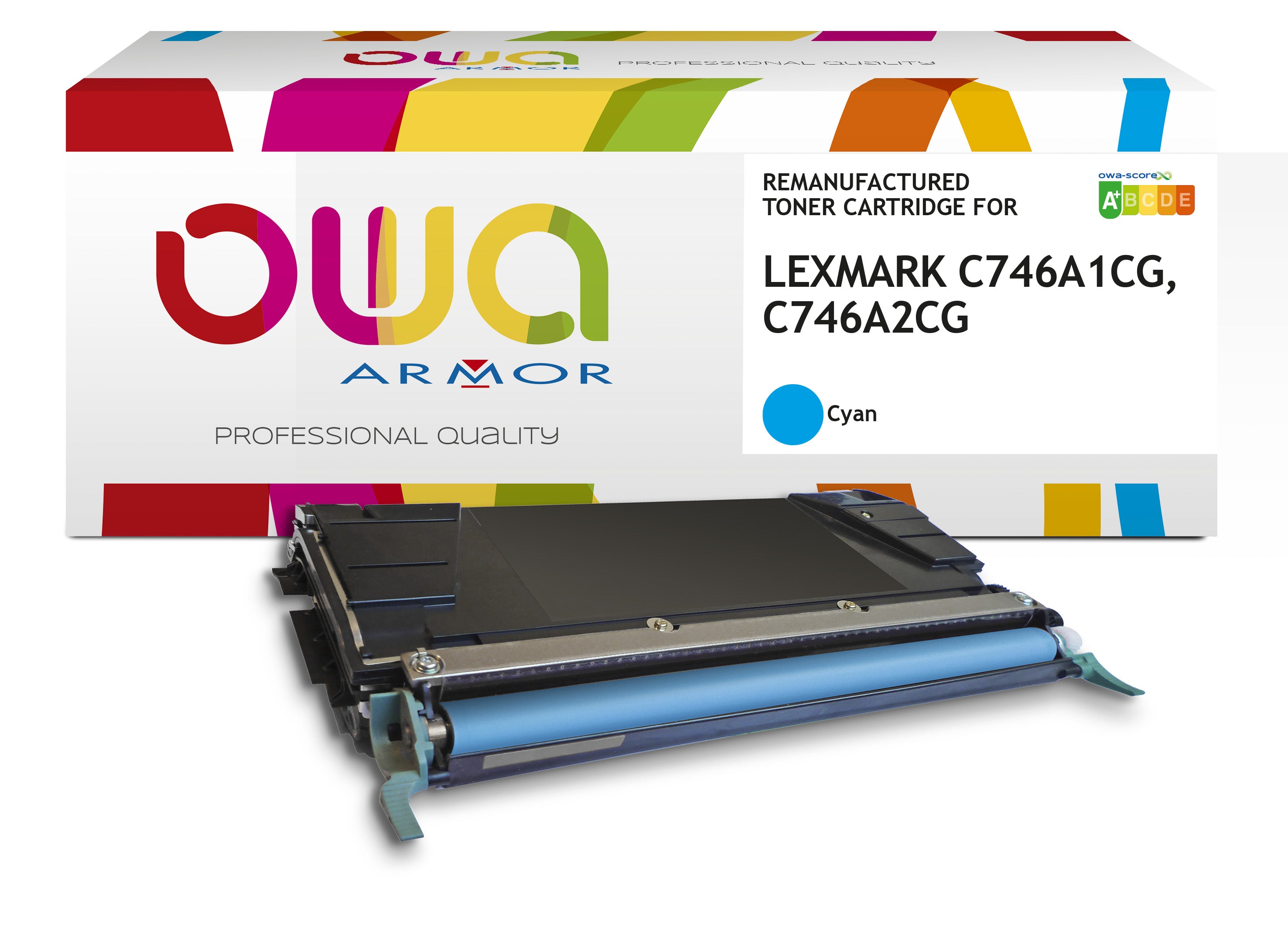 Lexmark Lexmark C746a2cg, Lexmark C746a1cg - Remanufactured Toner Owa - Cyan