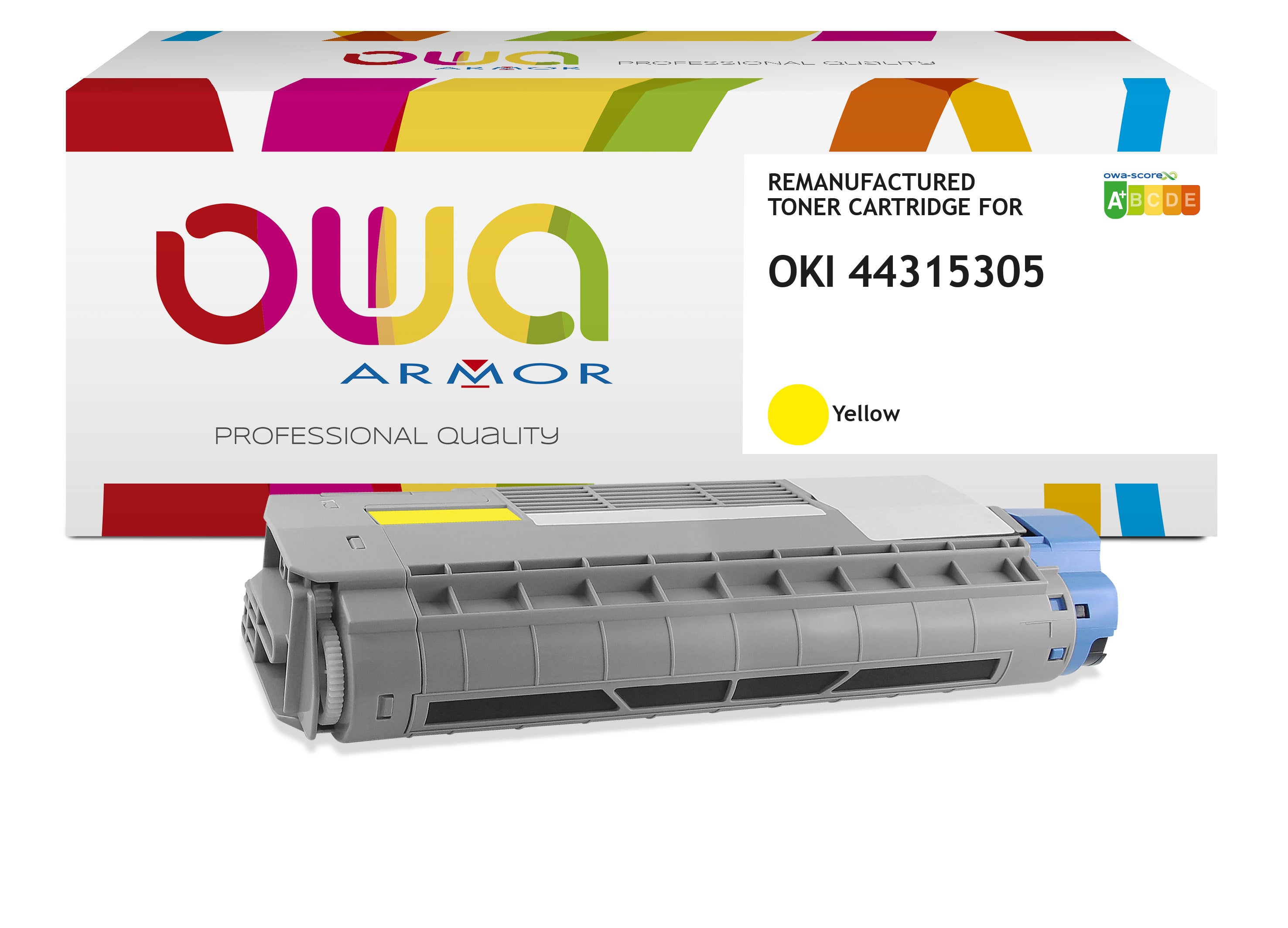 Oki Oki C610 - Remanufactured Toner Owa - Yellow
