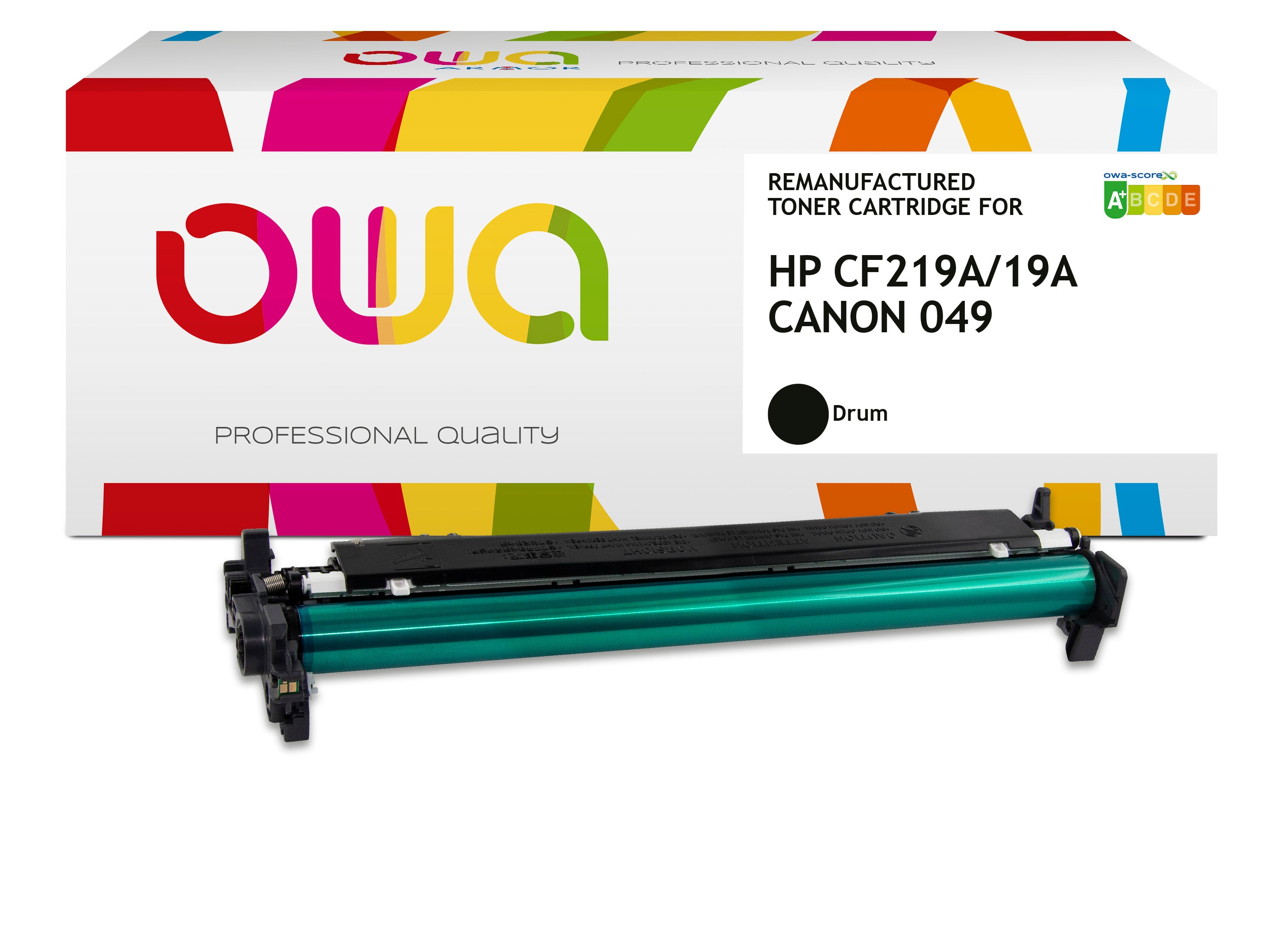 Hp Hp Cf 219 A, Canon 049 - Remanufactured Drum Owa - Black